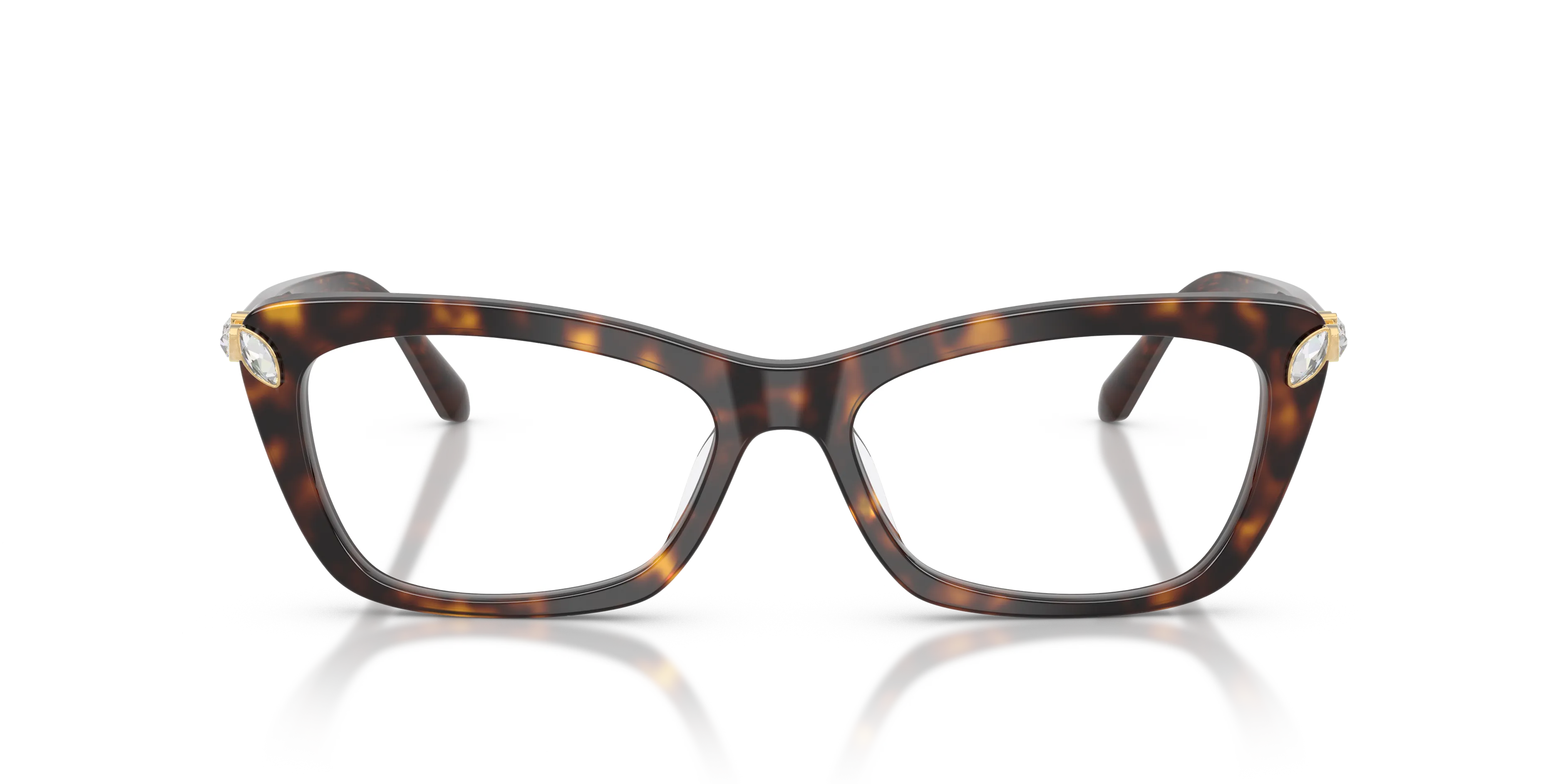 Swarovski SK2068U 1002 Montature da vista Acetato Tartaruga Trasparente Cat Eye Normale - immagine 3
