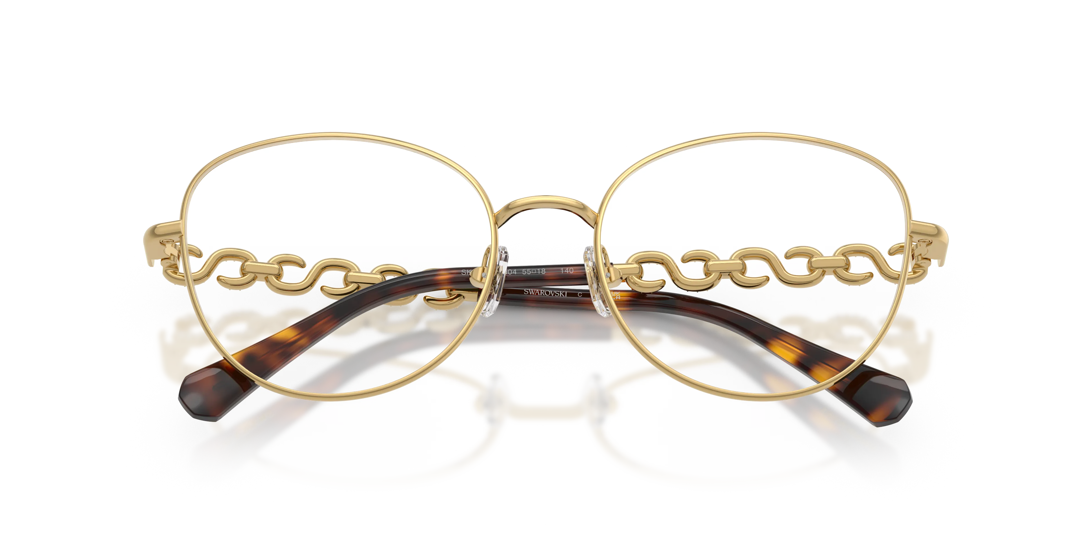 Swarovski SK1044 4004 Montature da vista Metallo Oro Trasparente Pantos Normale - immagine 2