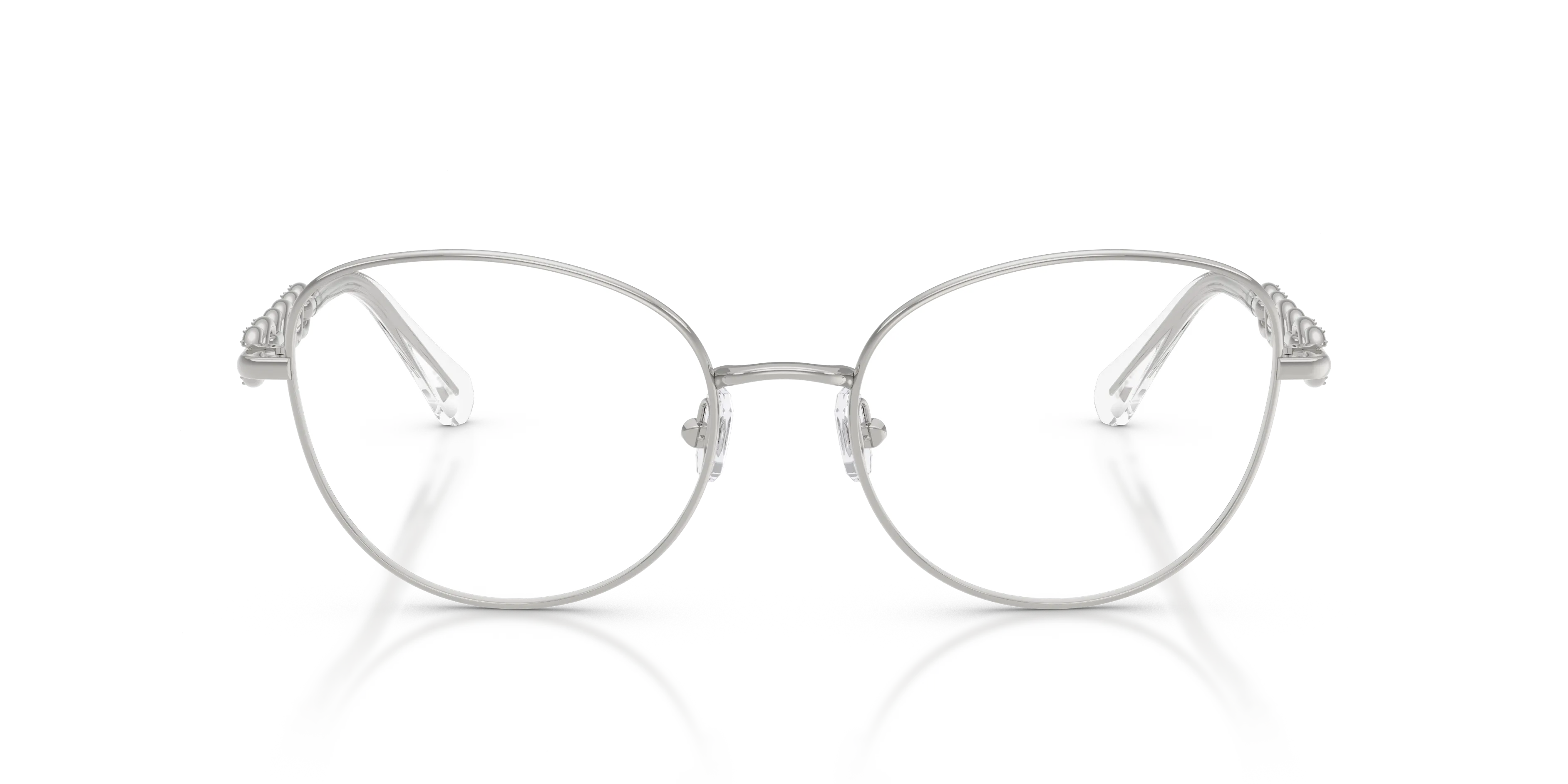 Swarovski SK1044 4001 Montature da vista Metallo Argento Trasparente Pantos Normale - immagine 3