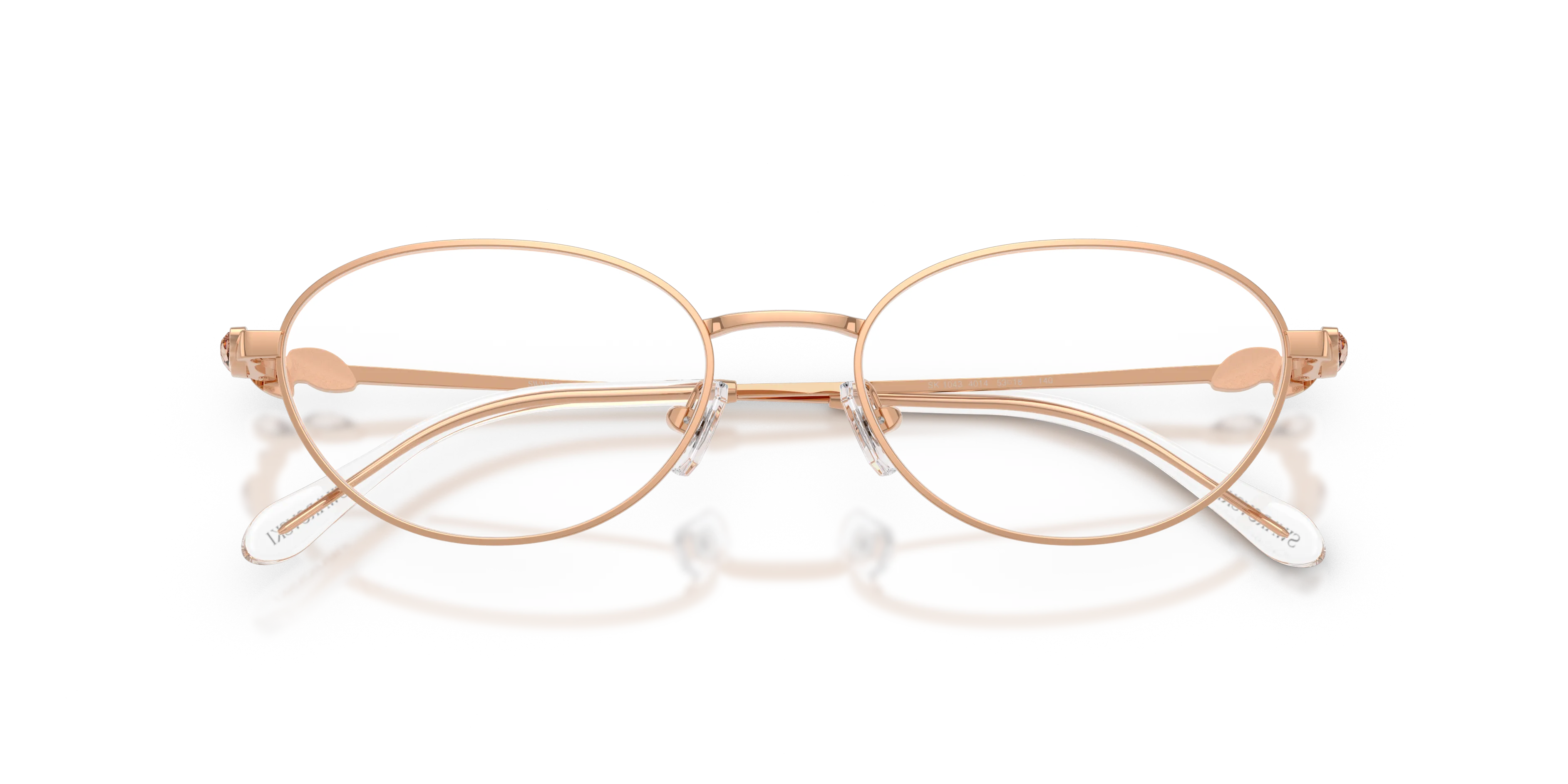Swarovski SK1043 4014 Montature da vista Metallo Oro Trasparente Rotonda Normale - immagine 2