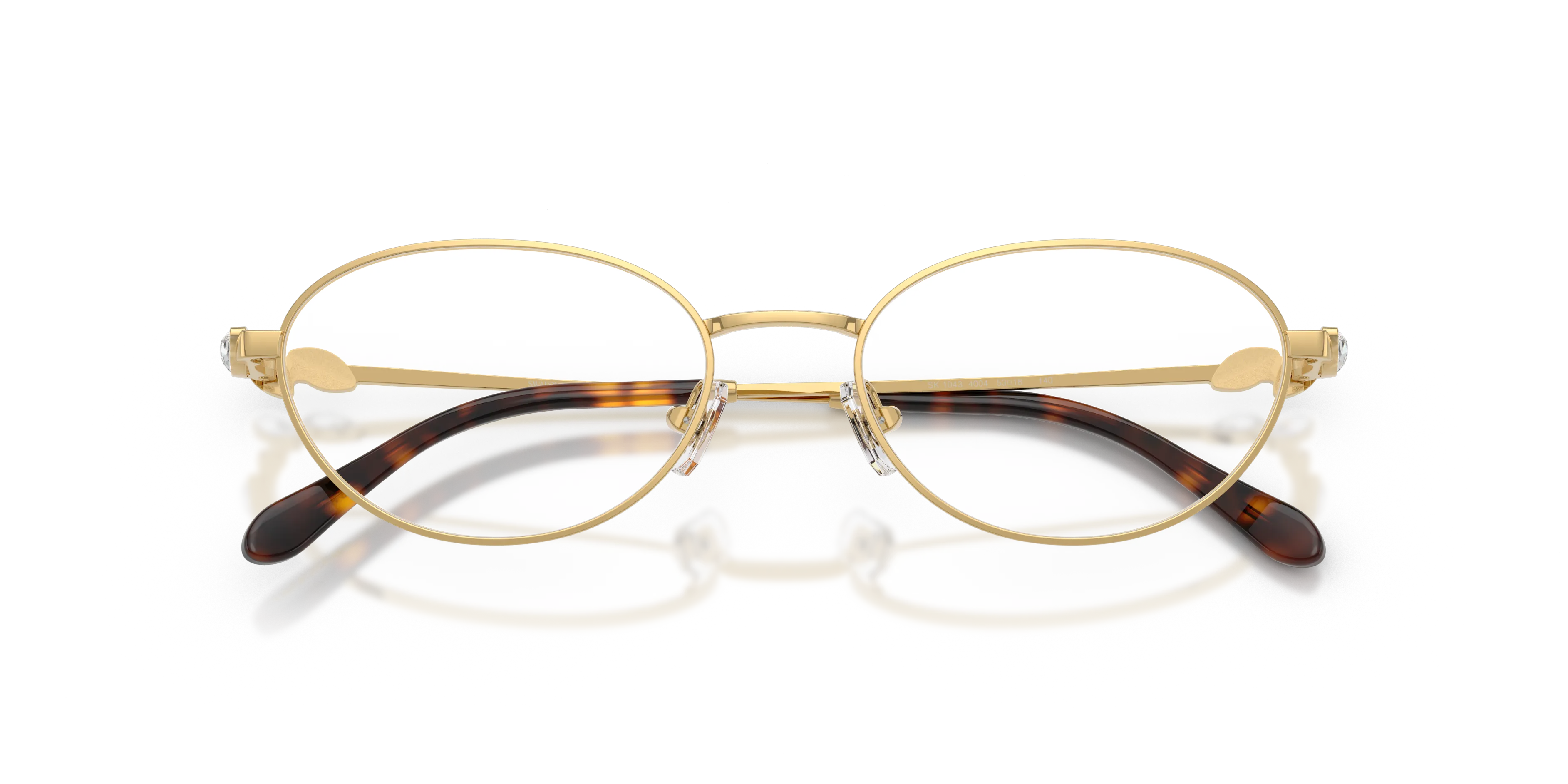 Swarovski SK1043 4004 Montature da vista Metallo Oro Trasparente Rotonda Normale - immagine 2