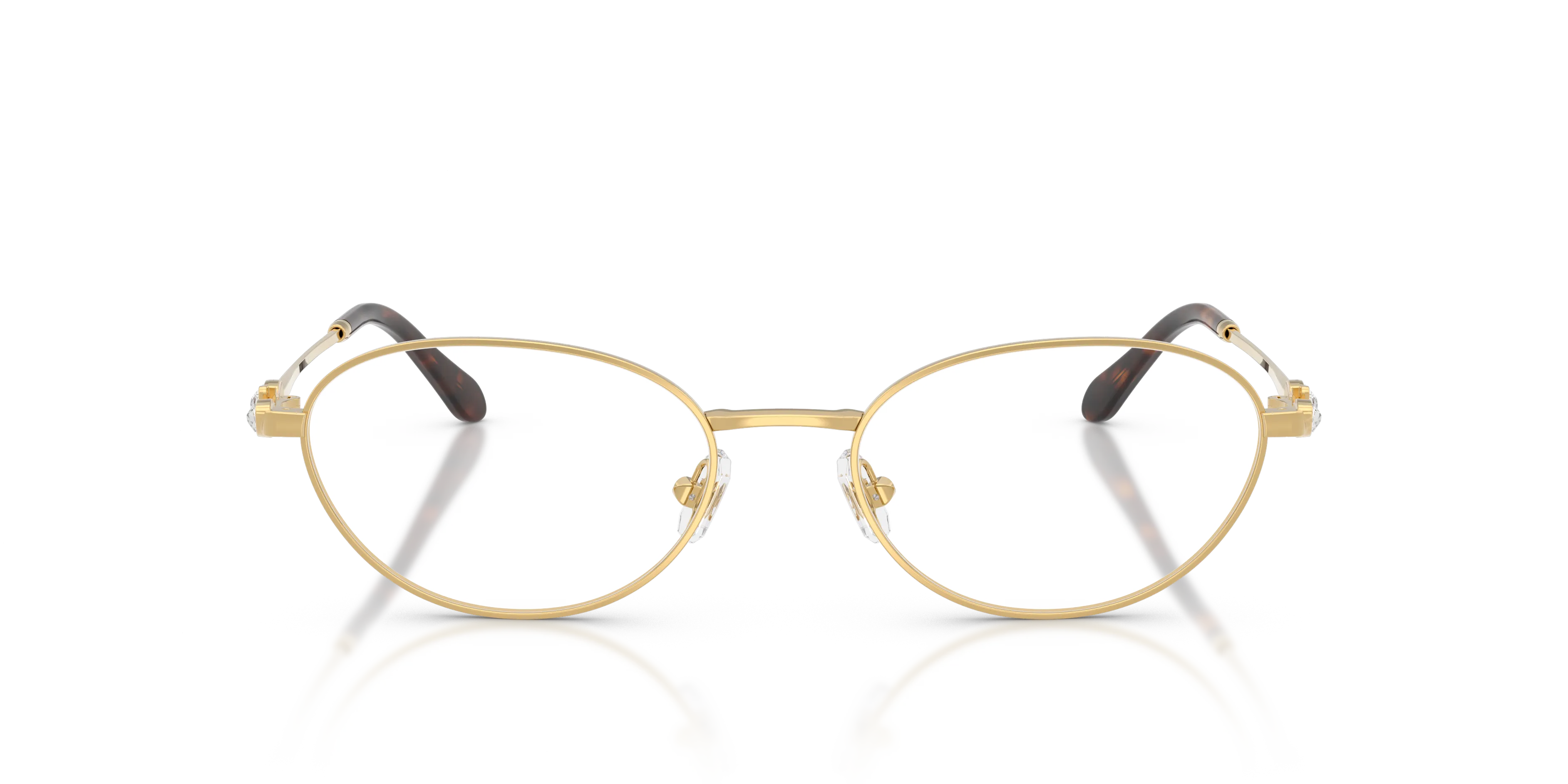 Swarovski SK1043 4004 Montature da vista Metallo Oro Trasparente Rotonda Normale - immagine 3