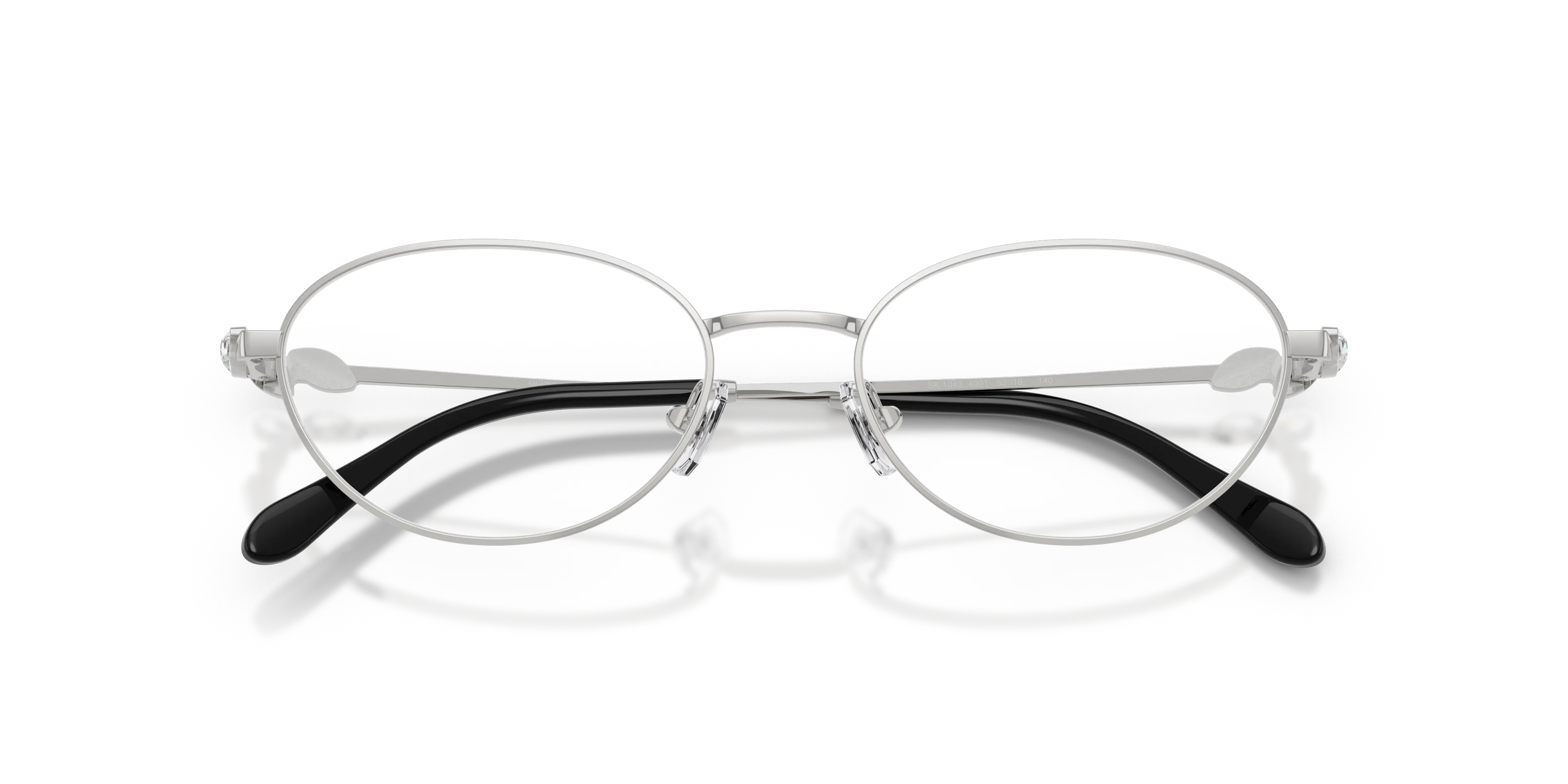 Swarovski SK1043 4001 Montature da vista Metallo Argento Trasparente Rotonda Normale - immagine 2