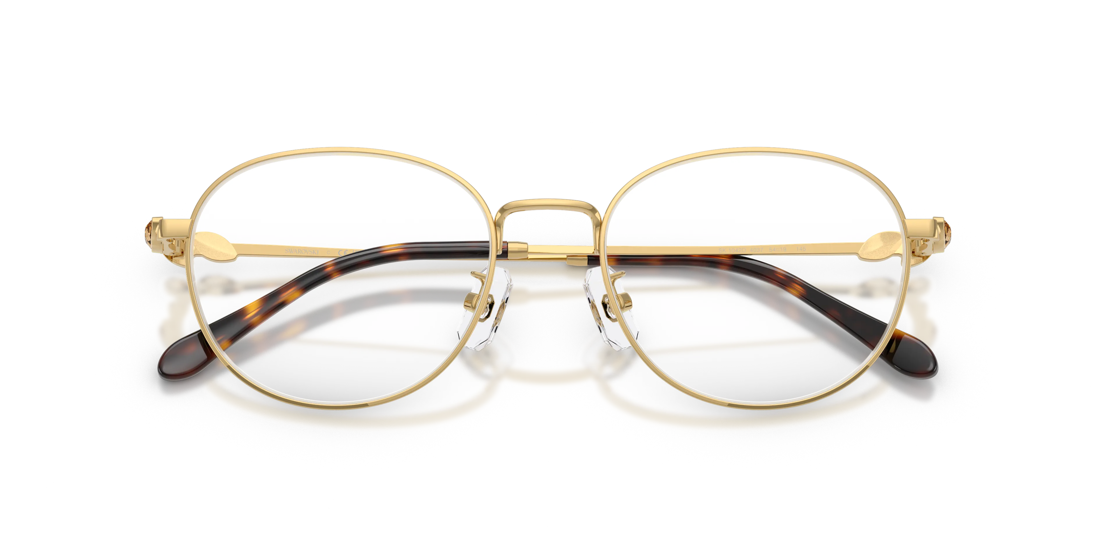 Swarovski SK1042D 4037 Montature da vista Metallo Oro Trasparente Pantos Normale - immagine 2