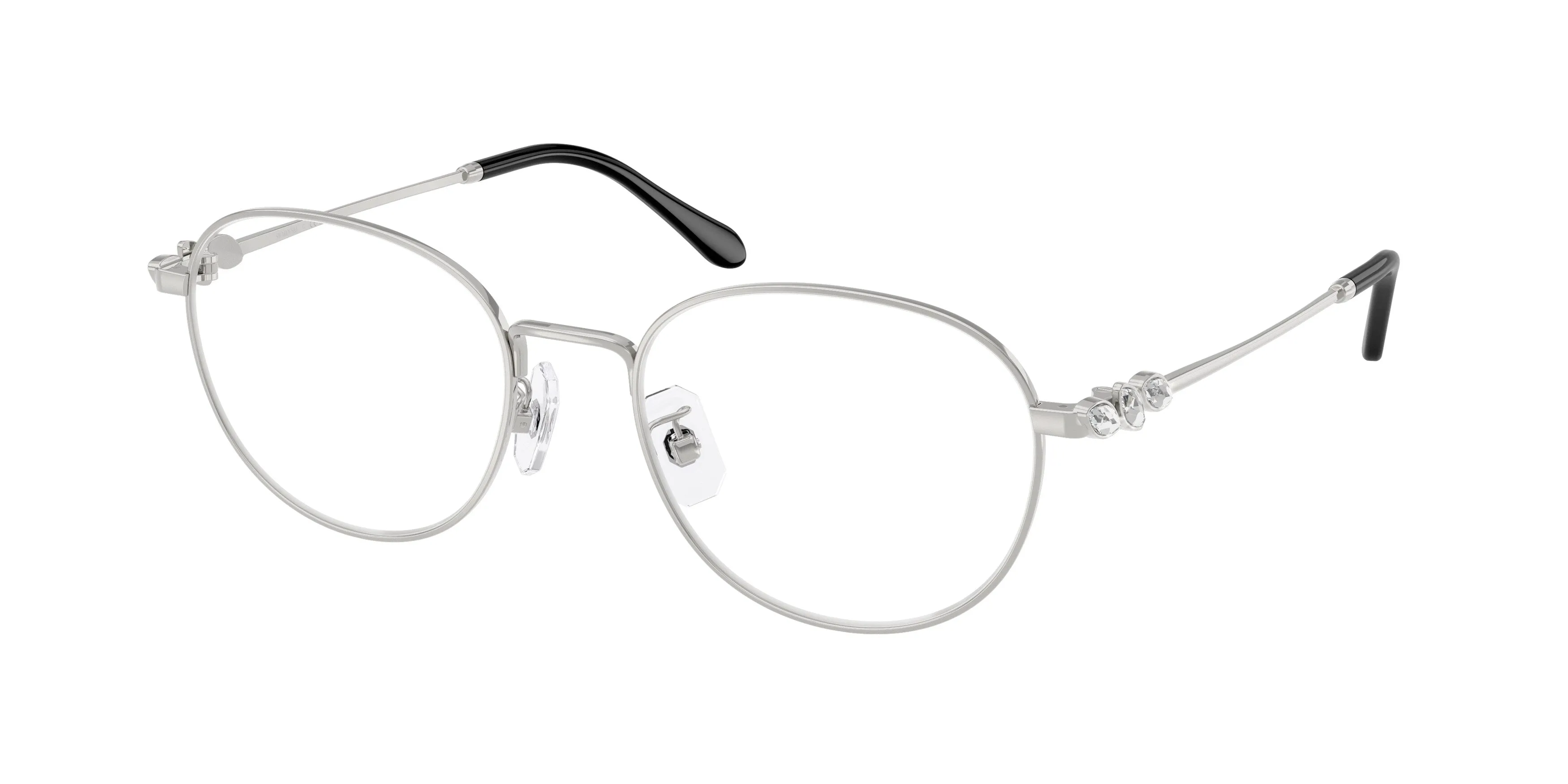 Swarovski SK1042D 4001 Montature da vista Metallo Argento Trasparente Pantos Normale - immagine 1