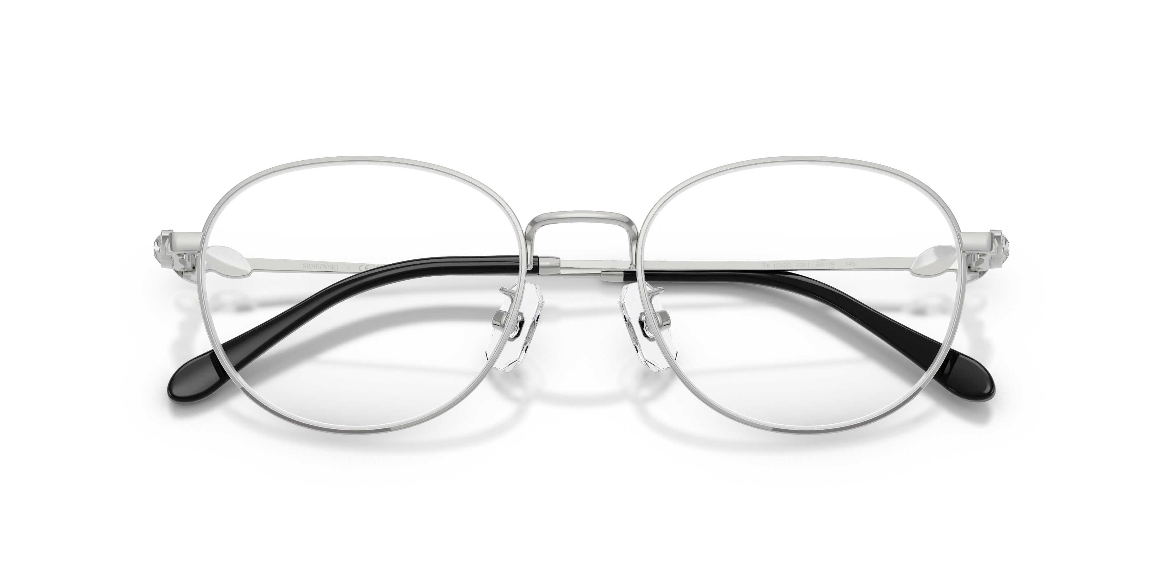 Swarovski SK1042D 4001 Montature da vista Metallo Argento Trasparente Pantos Normale - immagine 2