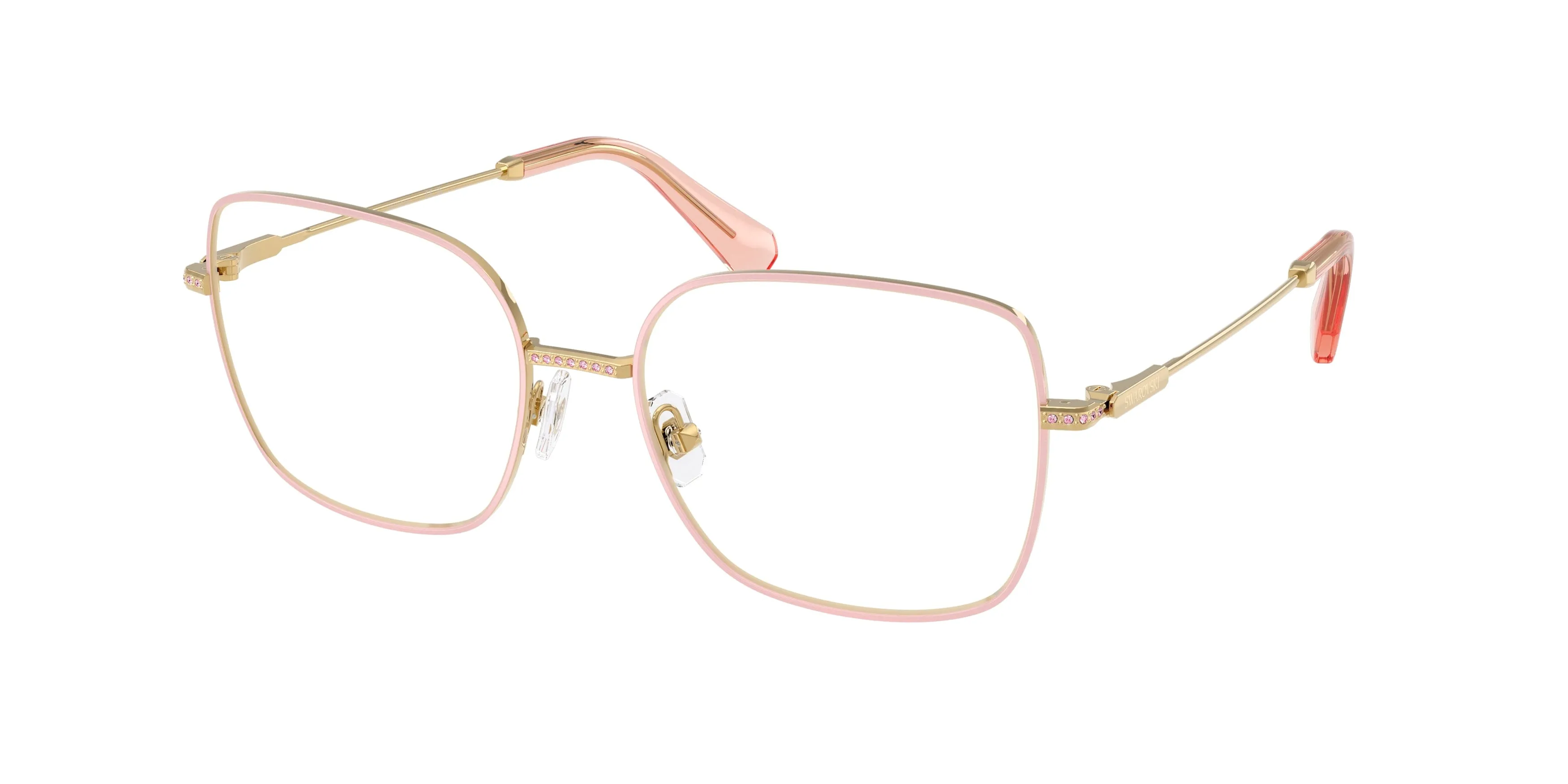 Swarovski SK1041 4047 Montature da vista Metallo Oro Trasparente Squadrata Normale - immagine 1