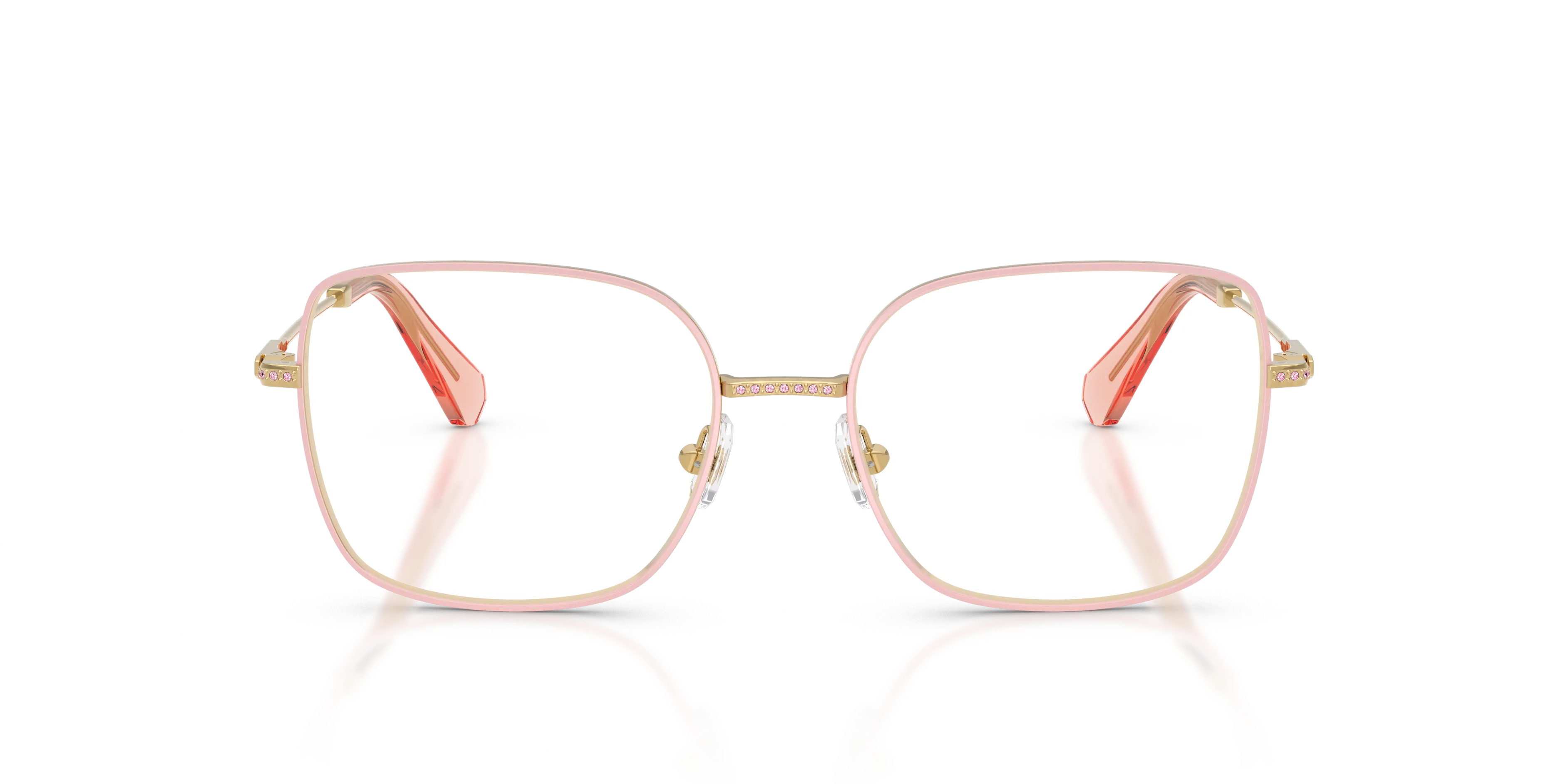 Swarovski SK1041 4047 Montature da vista Metallo Oro Trasparente Squadrata Normale - immagine 3