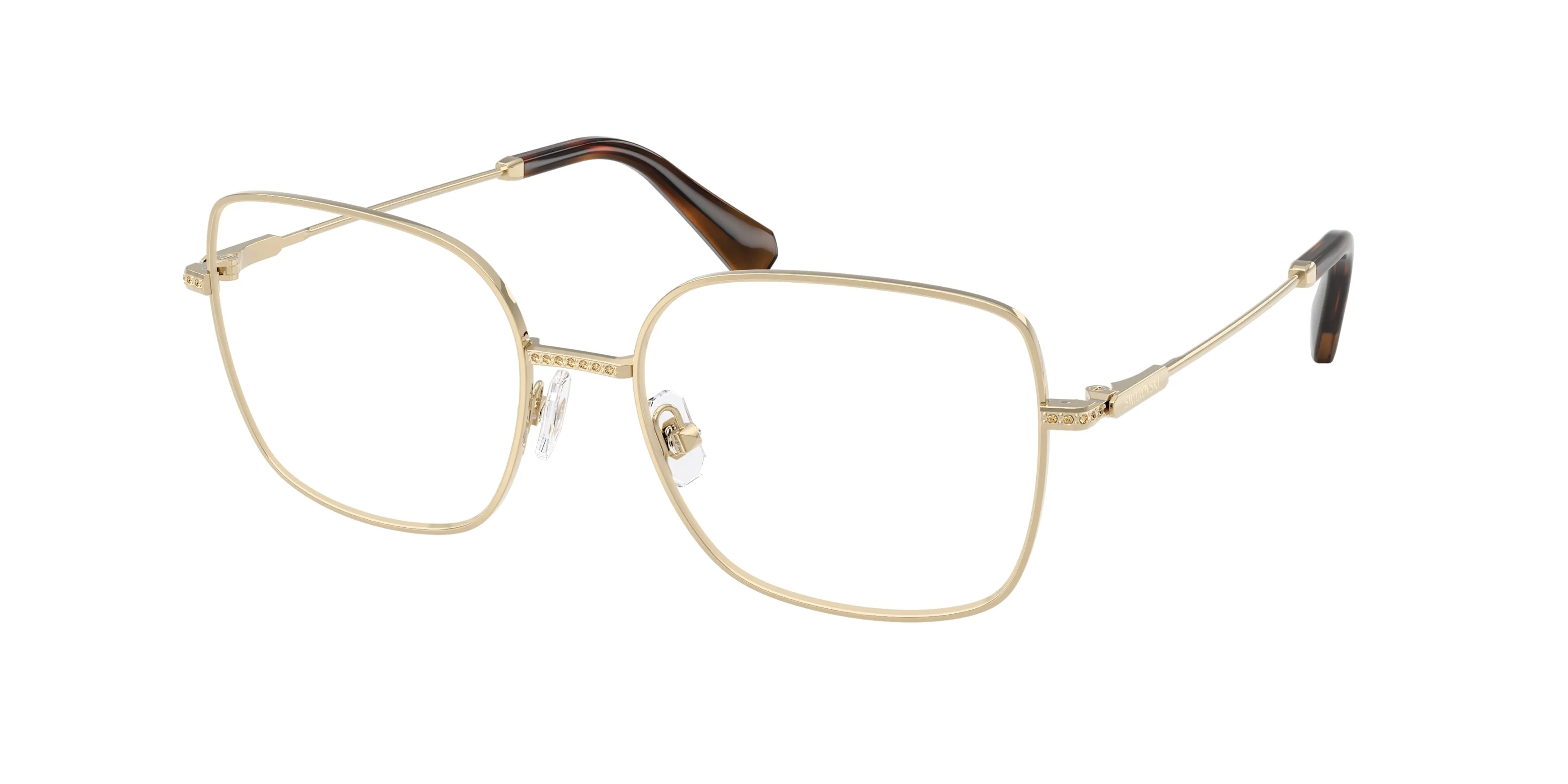 Swarovski SK1041 4013 Montature da vista Metallo Oro Trasparente Squadrata Normale - immagine 1