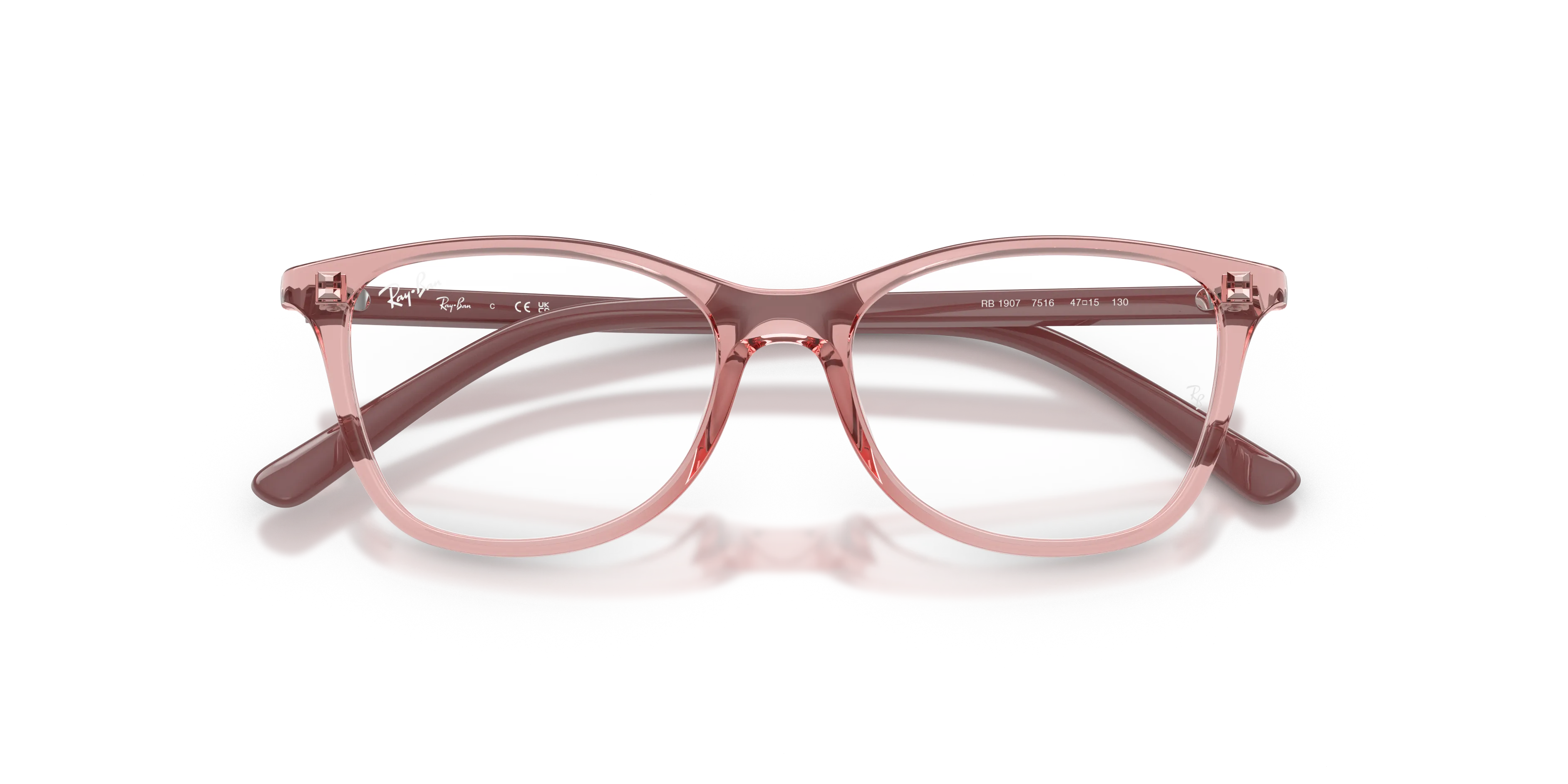 Ray - Ban RY1907 7516 Montature da vista Nylon Rosa Squadrata Normale - immagine 2