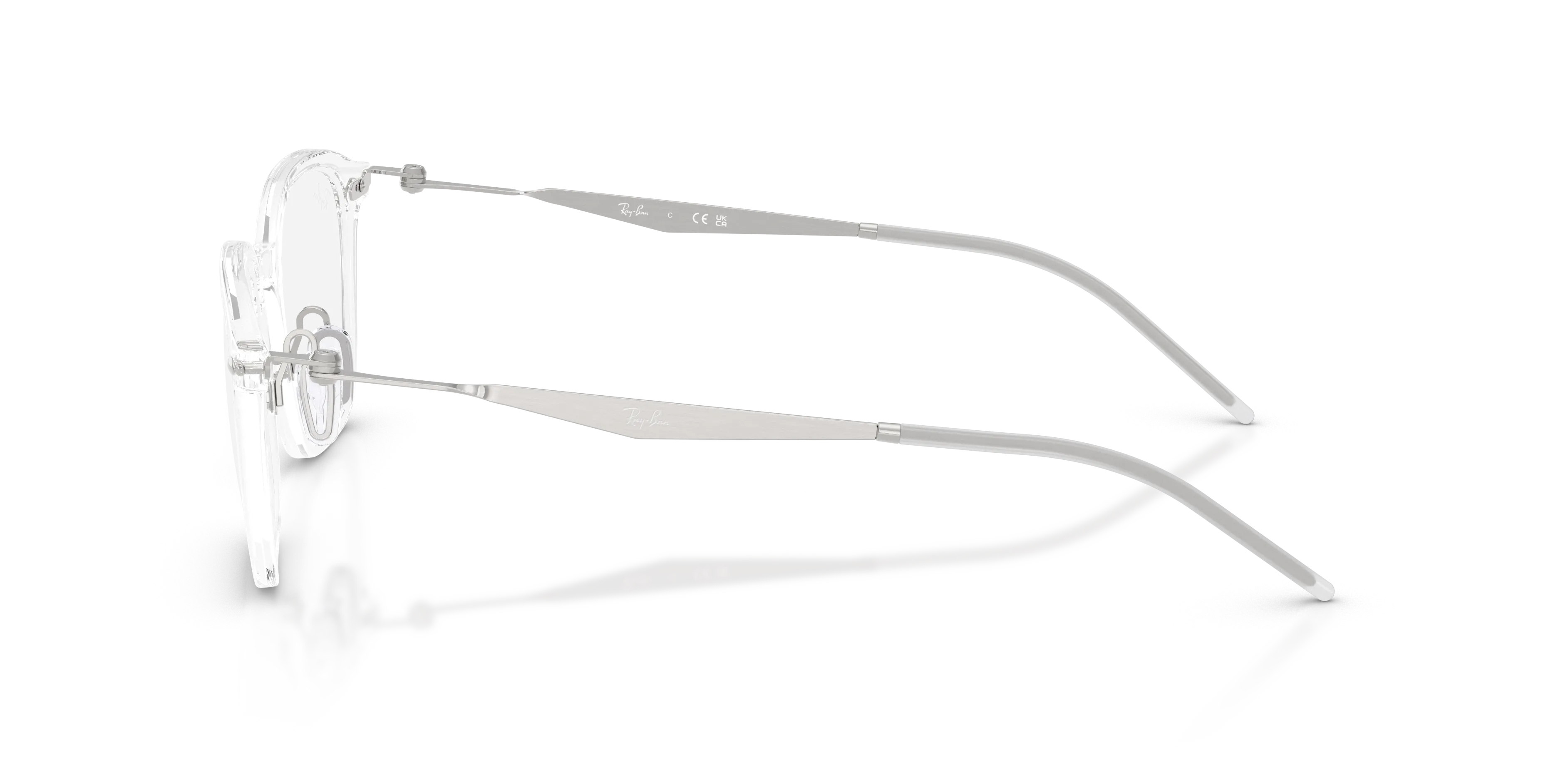 Ray - Ban RX7555 2001 Montature da vista Acetato Trasparente Squadrata Normale - immagine 4