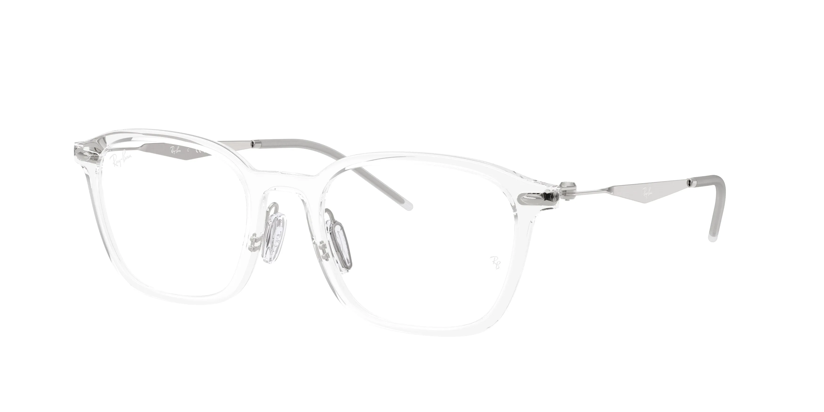 Ray - Ban RX7555 2001 Montature da vista Acetato Trasparente Squadrata Normale - immagine 1