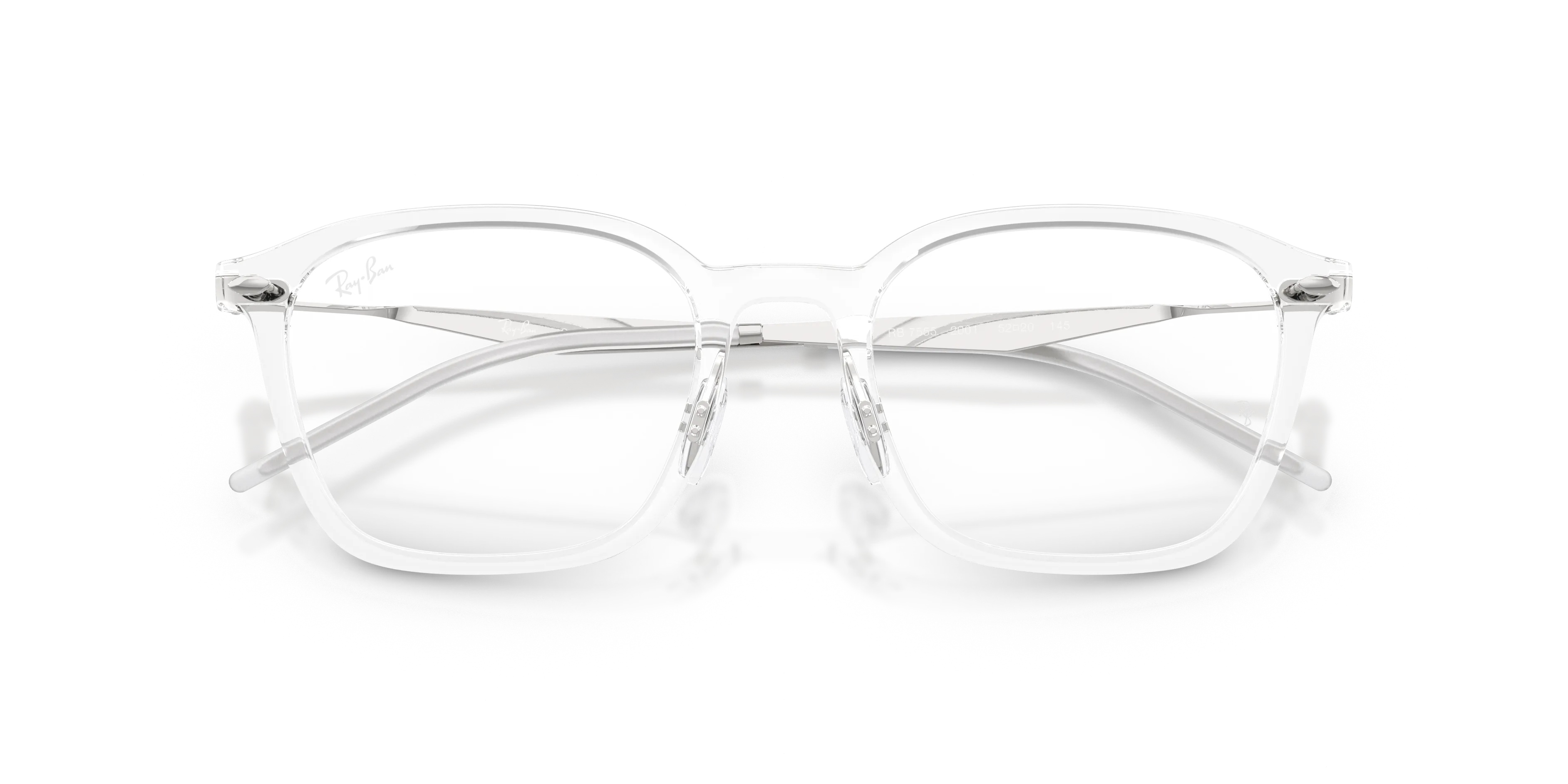Ray - Ban RX7555 2001 Montature da vista Acetato Trasparente Squadrata Normale - immagine 2