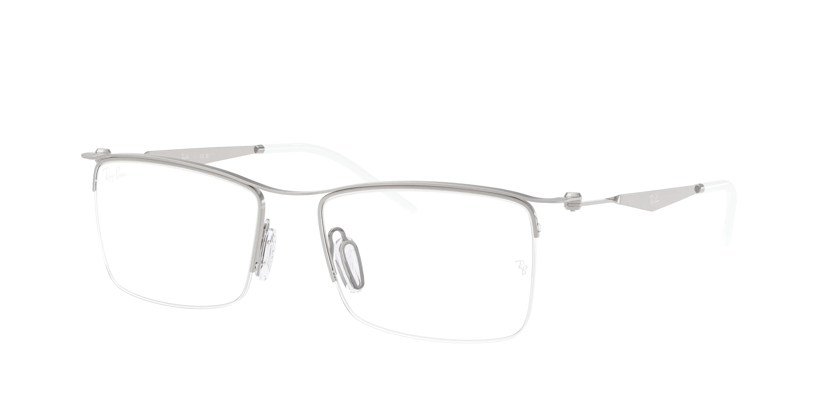 Ray - Ban RX7554 3216 Montature da vista Metallo Argento Squadrata Normale - immagine 1