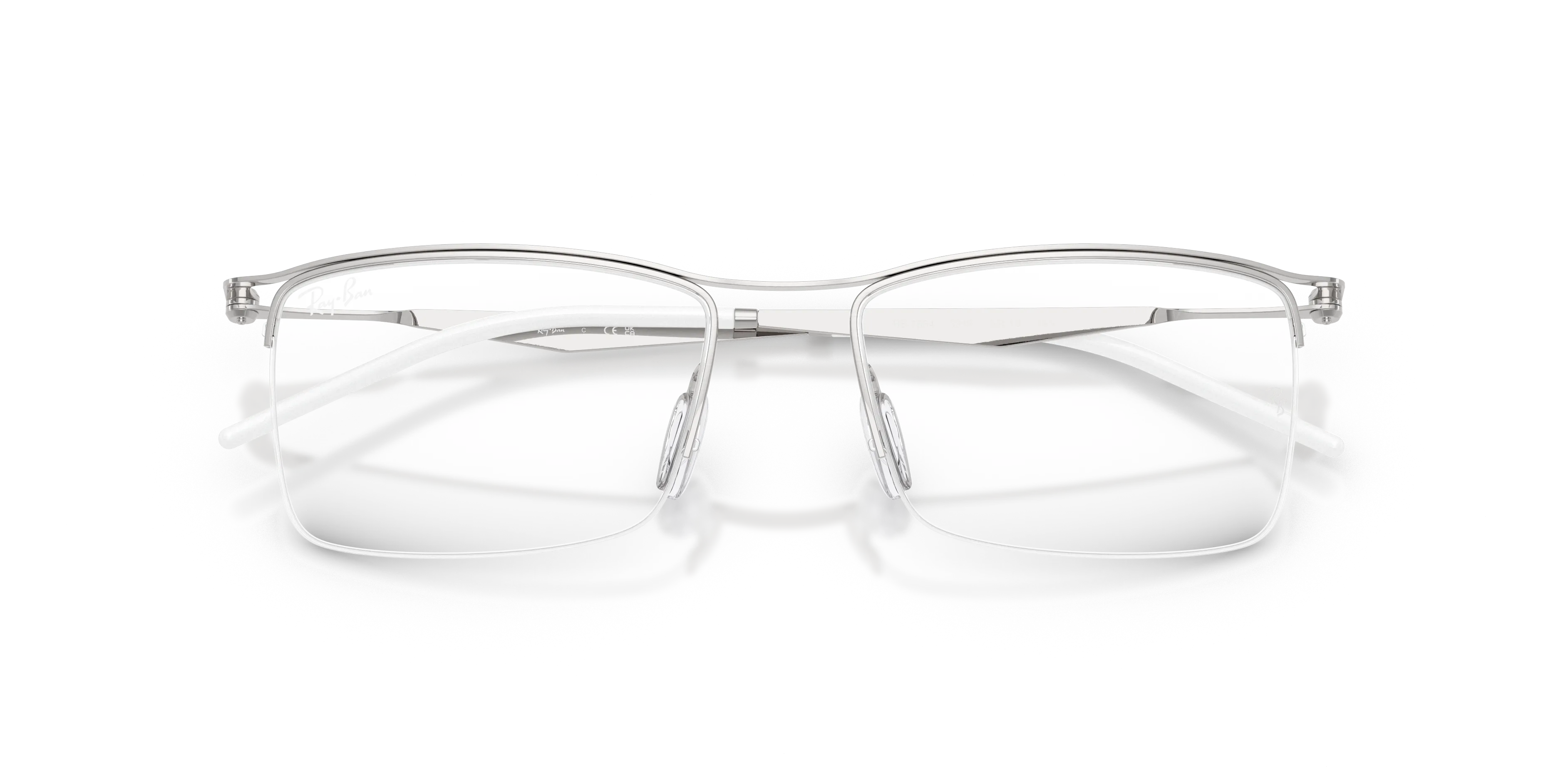 Ray - Ban RX7554 3216 Montature da vista Metallo Argento Squadrata Normale - immagine 2