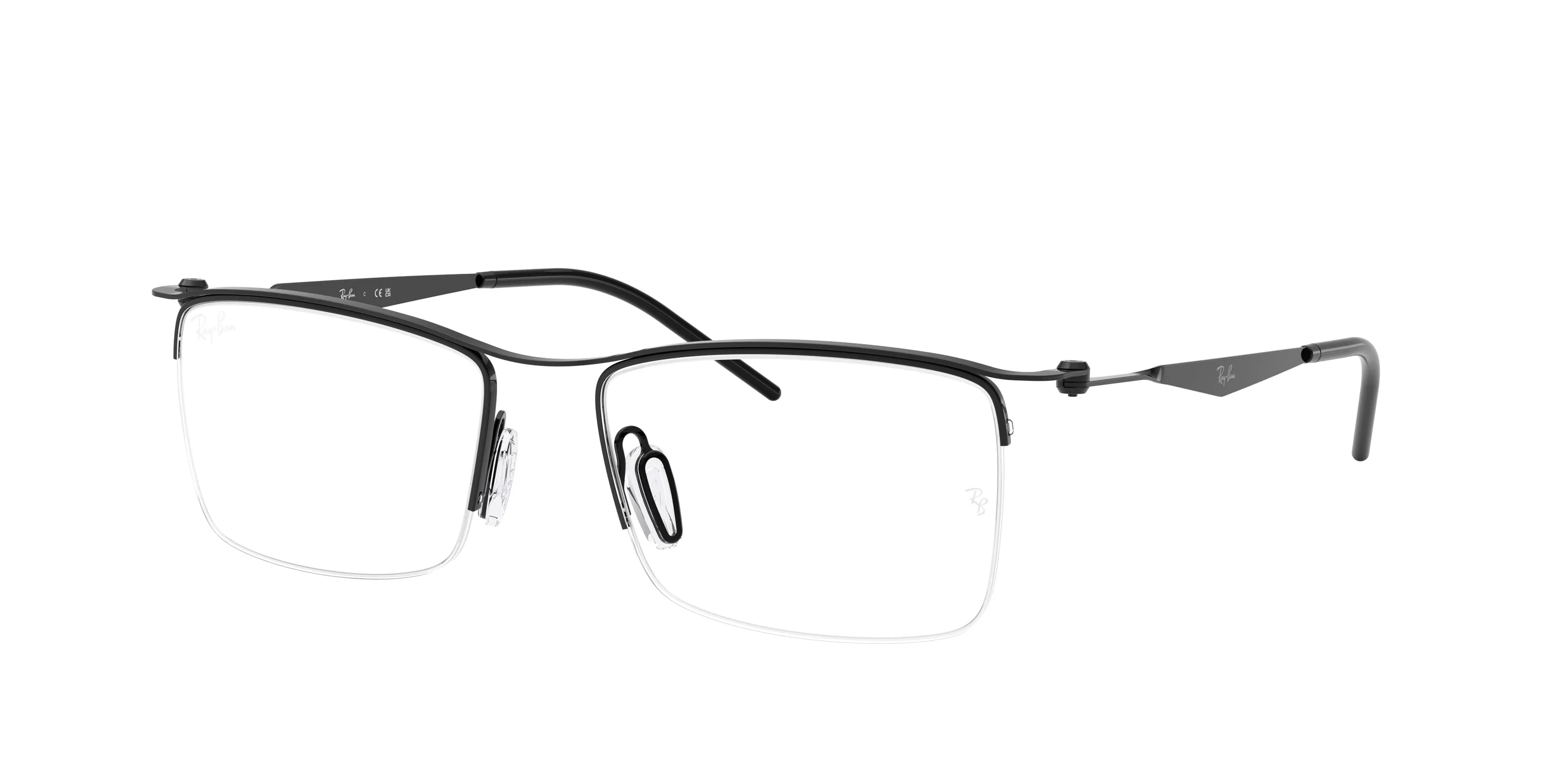 Ray - Ban RX7554 3215 Montature da vista Metallo Nero Squadrata Normale - immagine 1