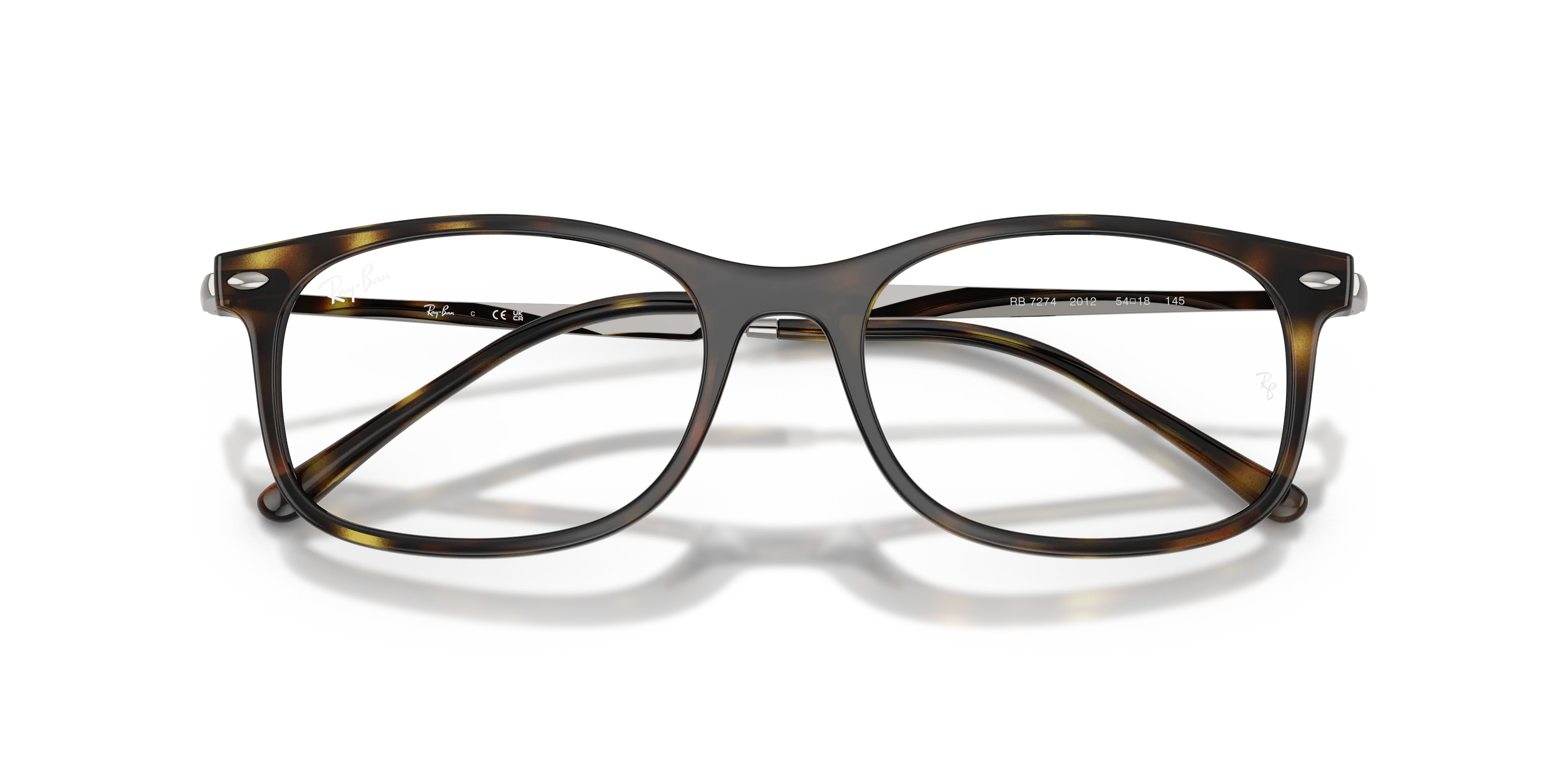 Ray - Ban RX7274 2012 Montature da vista Acetato Tartaruga Pillow Normale - immagine 2