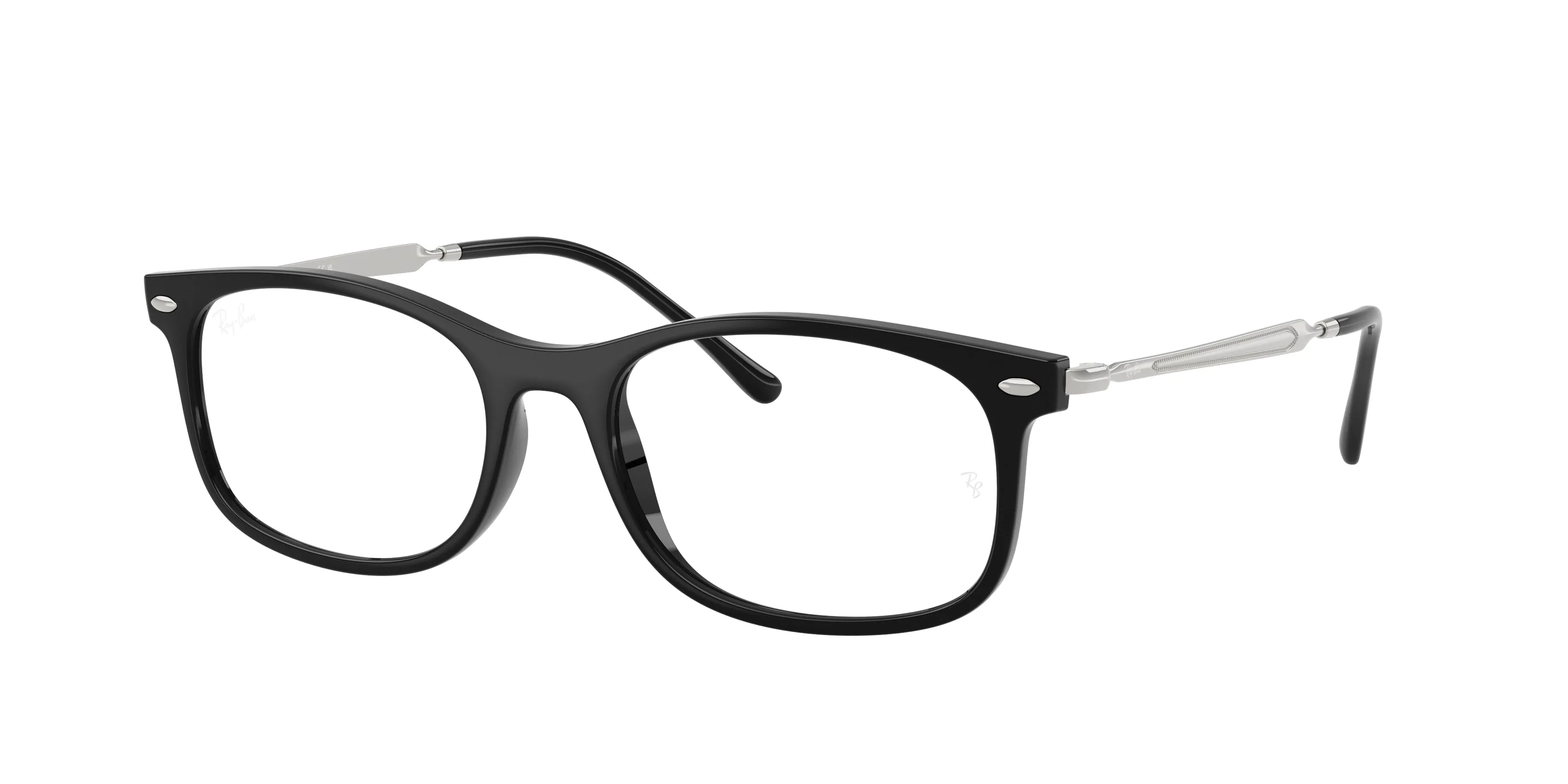 Ray - Ban RX7274 2000 Montature da vista Acetato Nero Pillow Normale - immagine 1