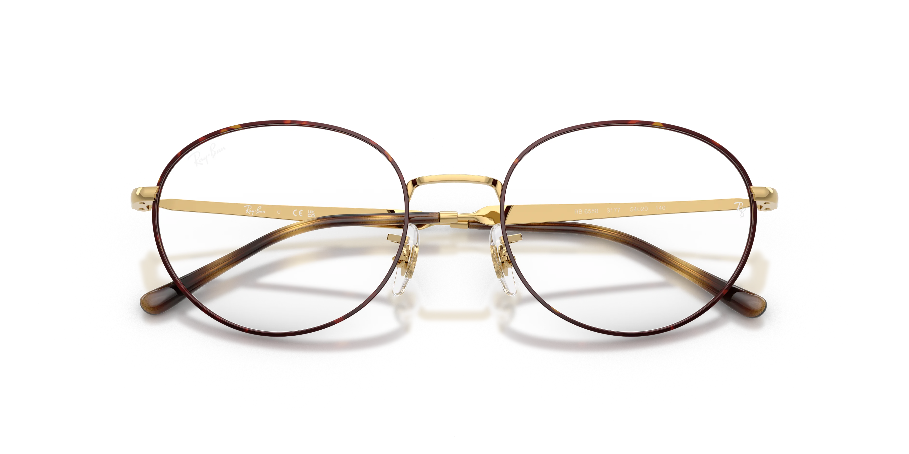 Ray - Ban RX6558 3177 Montature da vista Metallo Tartaruga Rotonda Normale - immagine 2