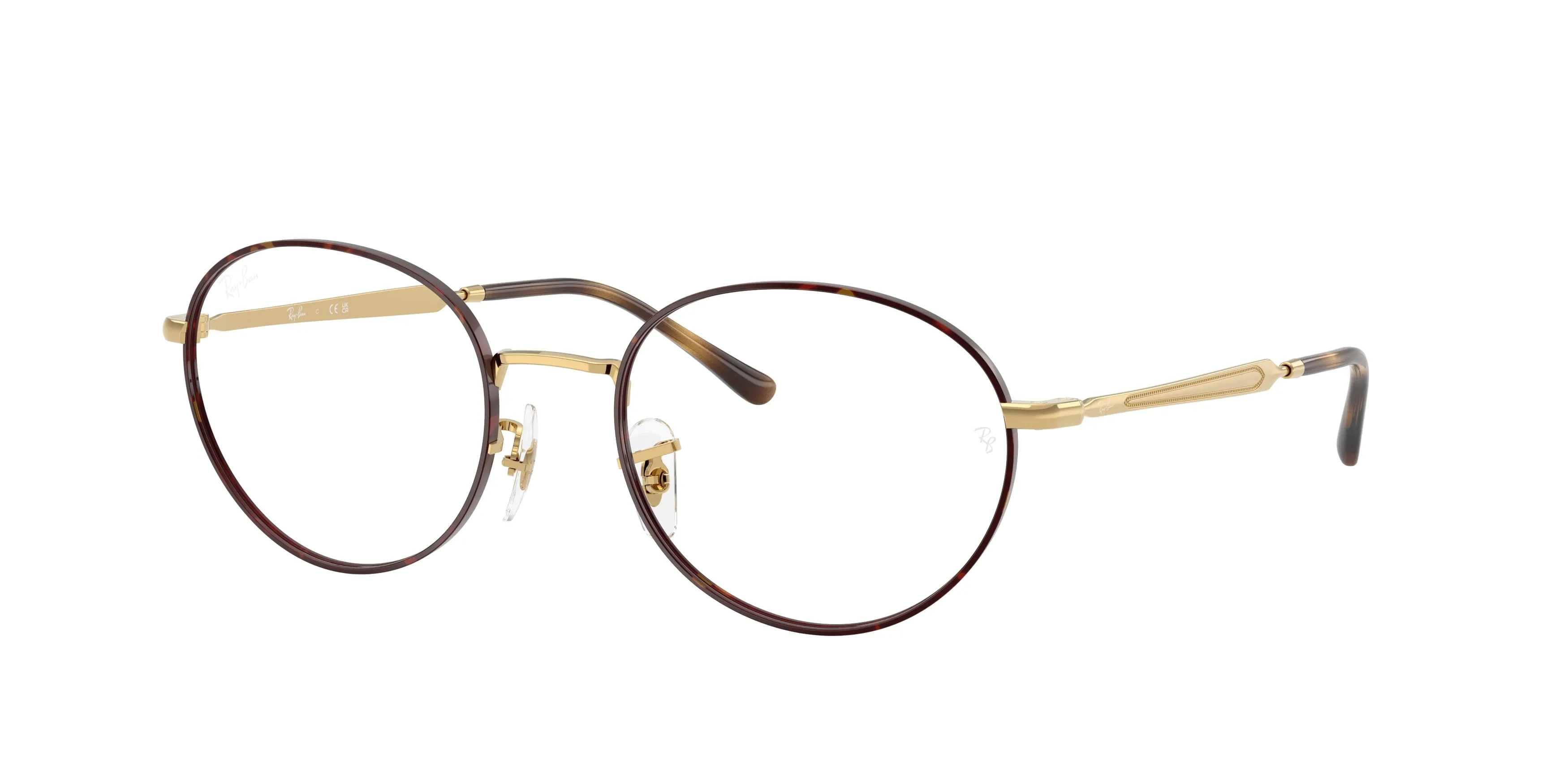 Ray - Ban RX6558 3177 Montature da vista Metallo Tartaruga Rotonda Normale - immagine 1
