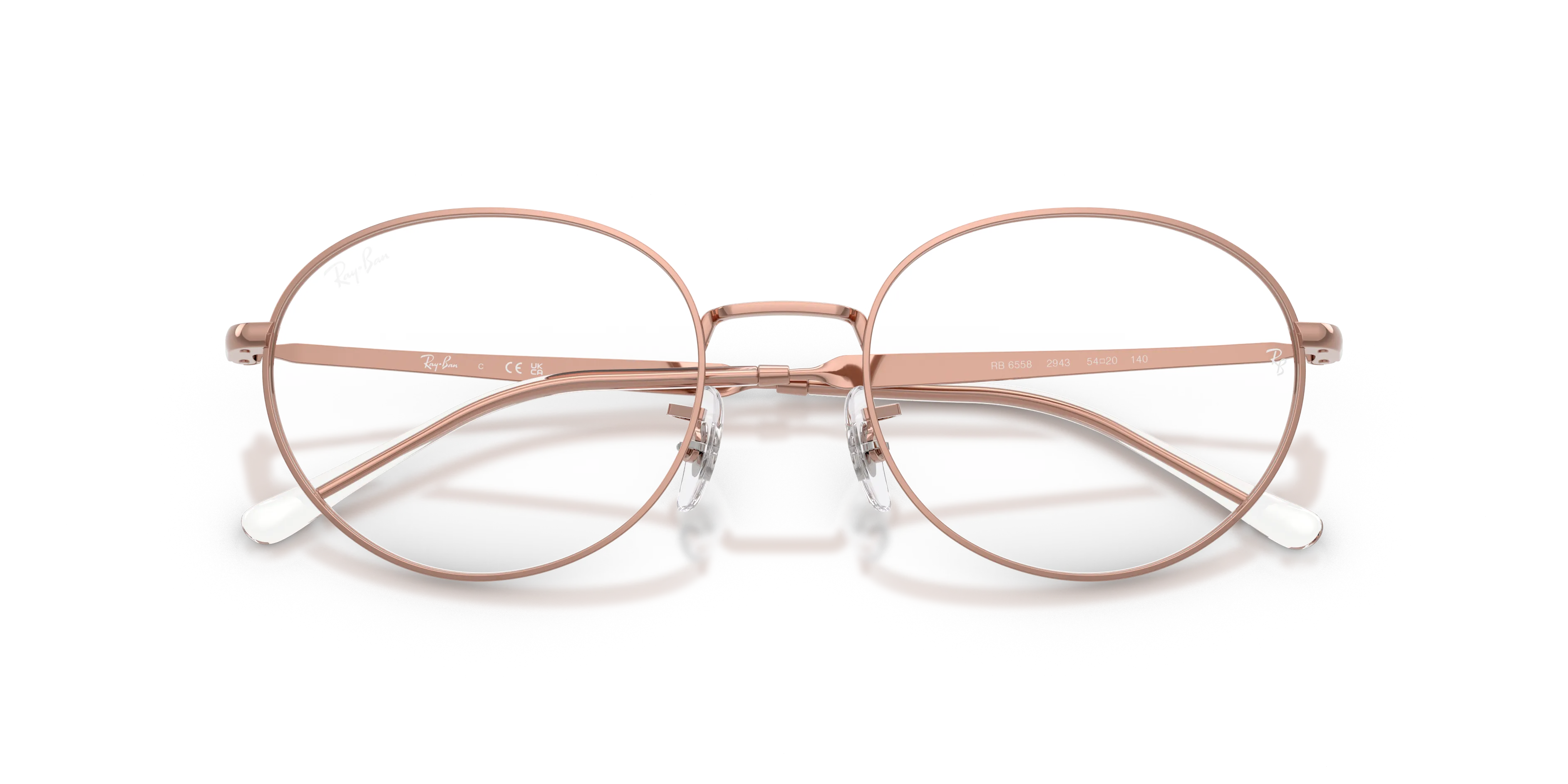 Ray - Ban RX6558 2943 Montature da vista Metallo Bronzo Rotonda Normale - immagine 2