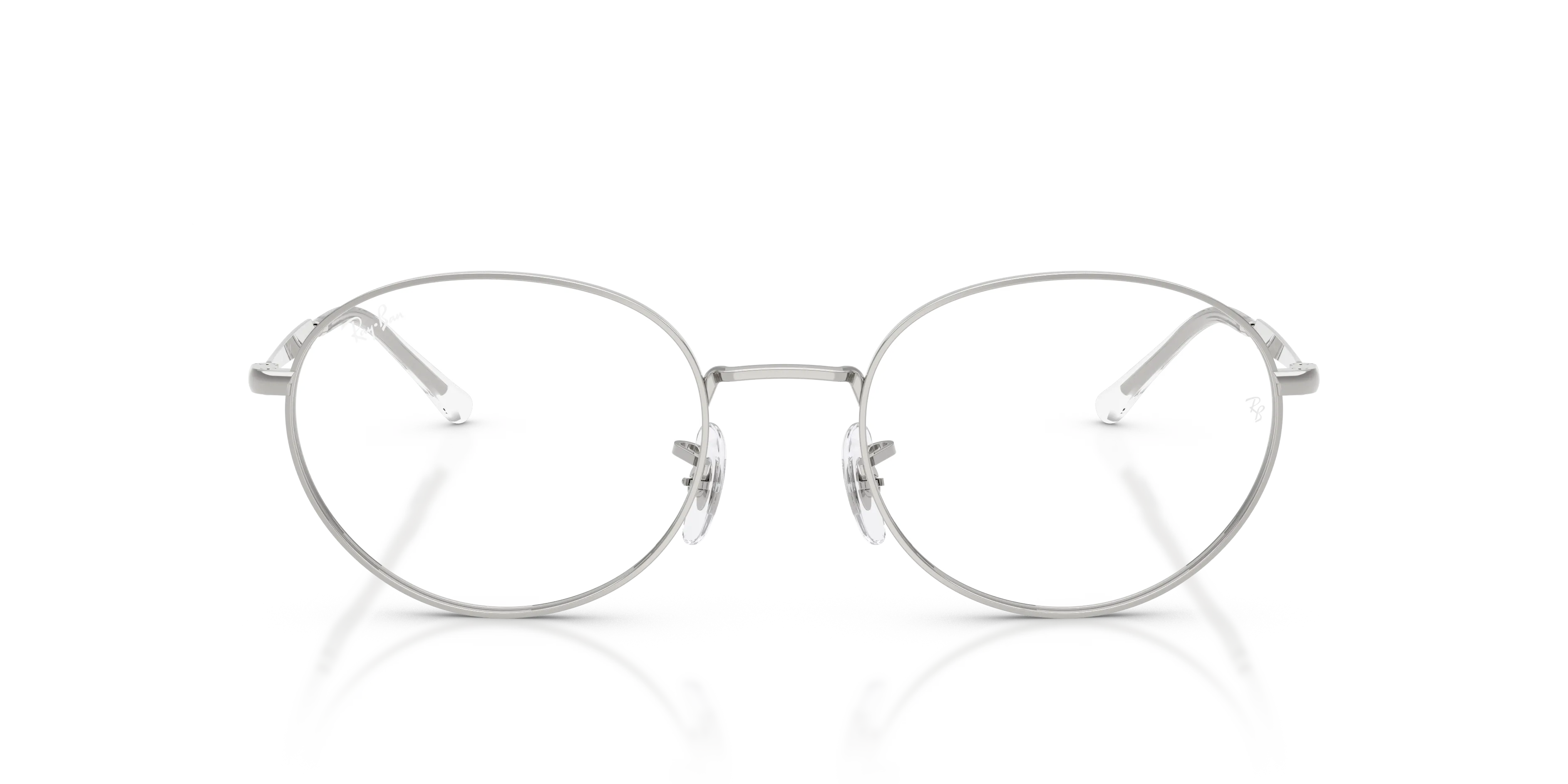 Ray - Ban RX6558 2501 Montature da vista Metallo Argento Rotonda Normale - immagine 3