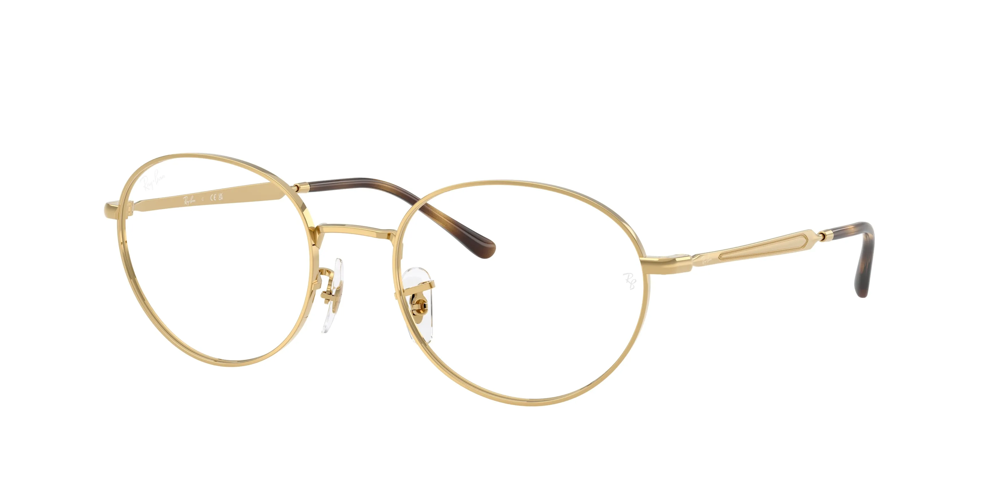 Ray - Ban RX6558 2500 Montature da vista Metallo Oro Rotonda Normale - immagine 1