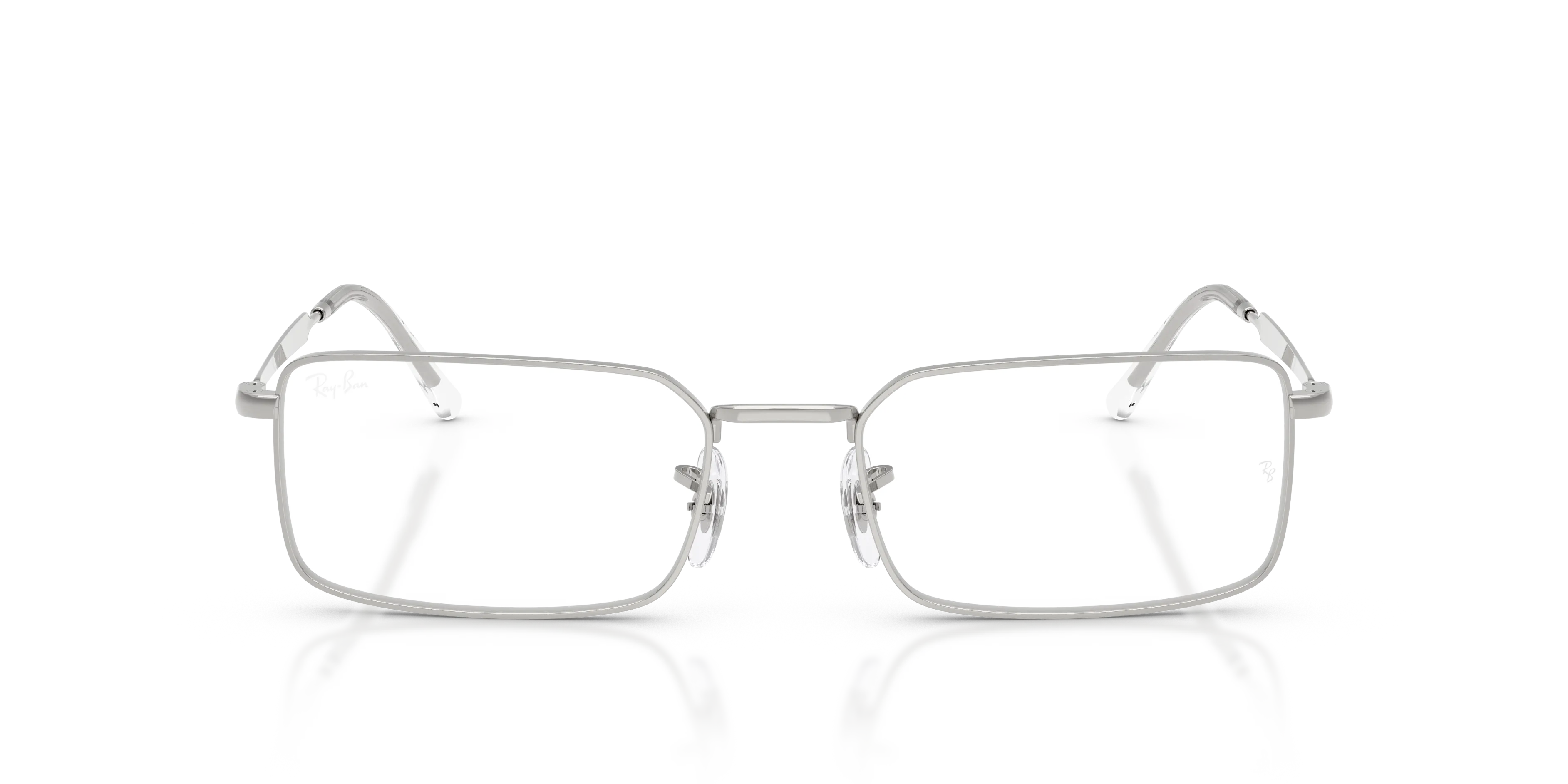 Ray - Ban RX6557 2501 Montature da vista Metallo Argento Squadrata Normale - immagine 3