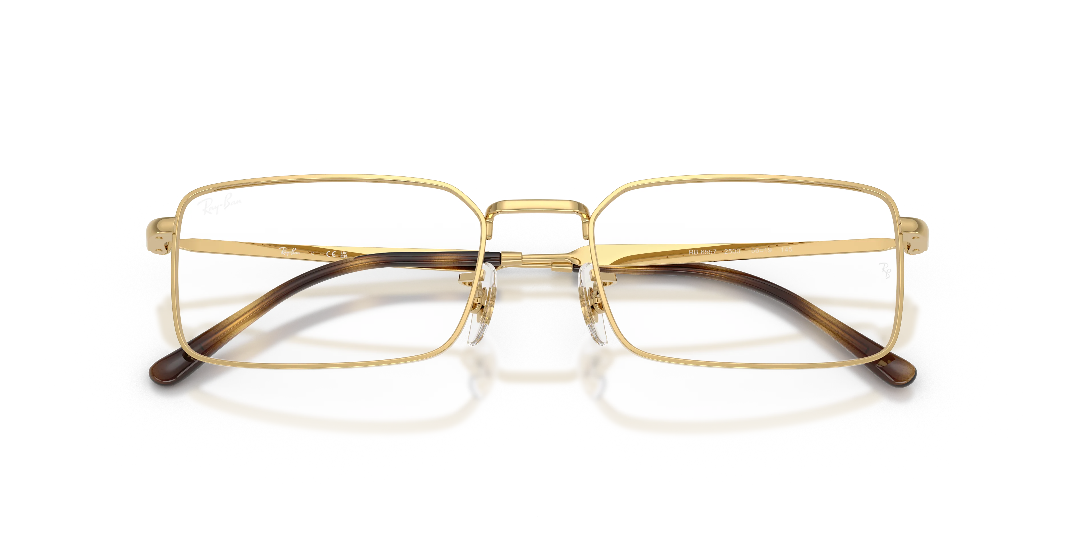 Ray - Ban RX6557 2500 Montature da vista Metallo Oro Squadrata Normale - immagine 2