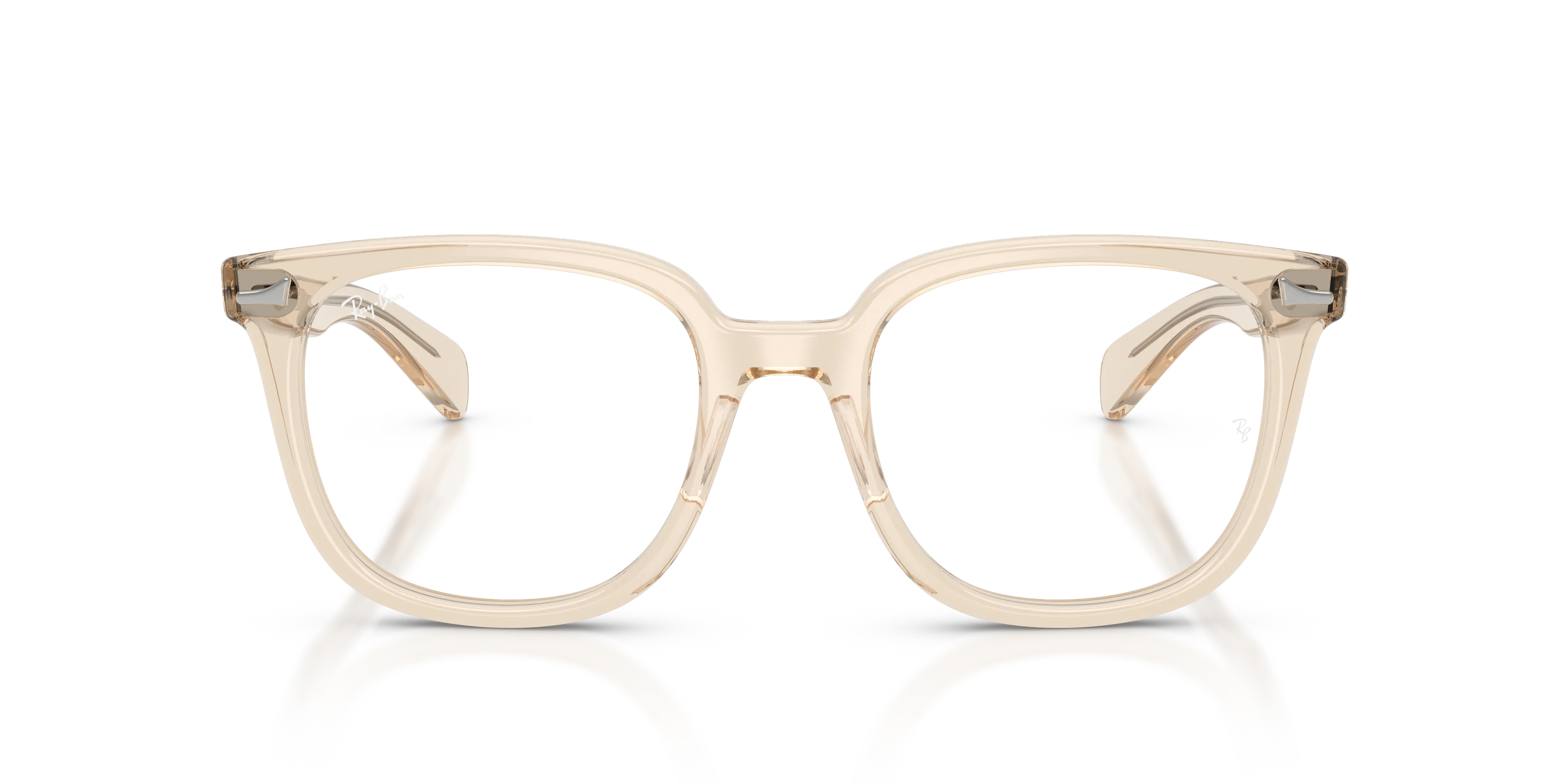 Ray - Ban RX5535 BRUNEL II 8539 Montature da vista Acetato Rosa Trasparente Squadrata Normale - immagine 3