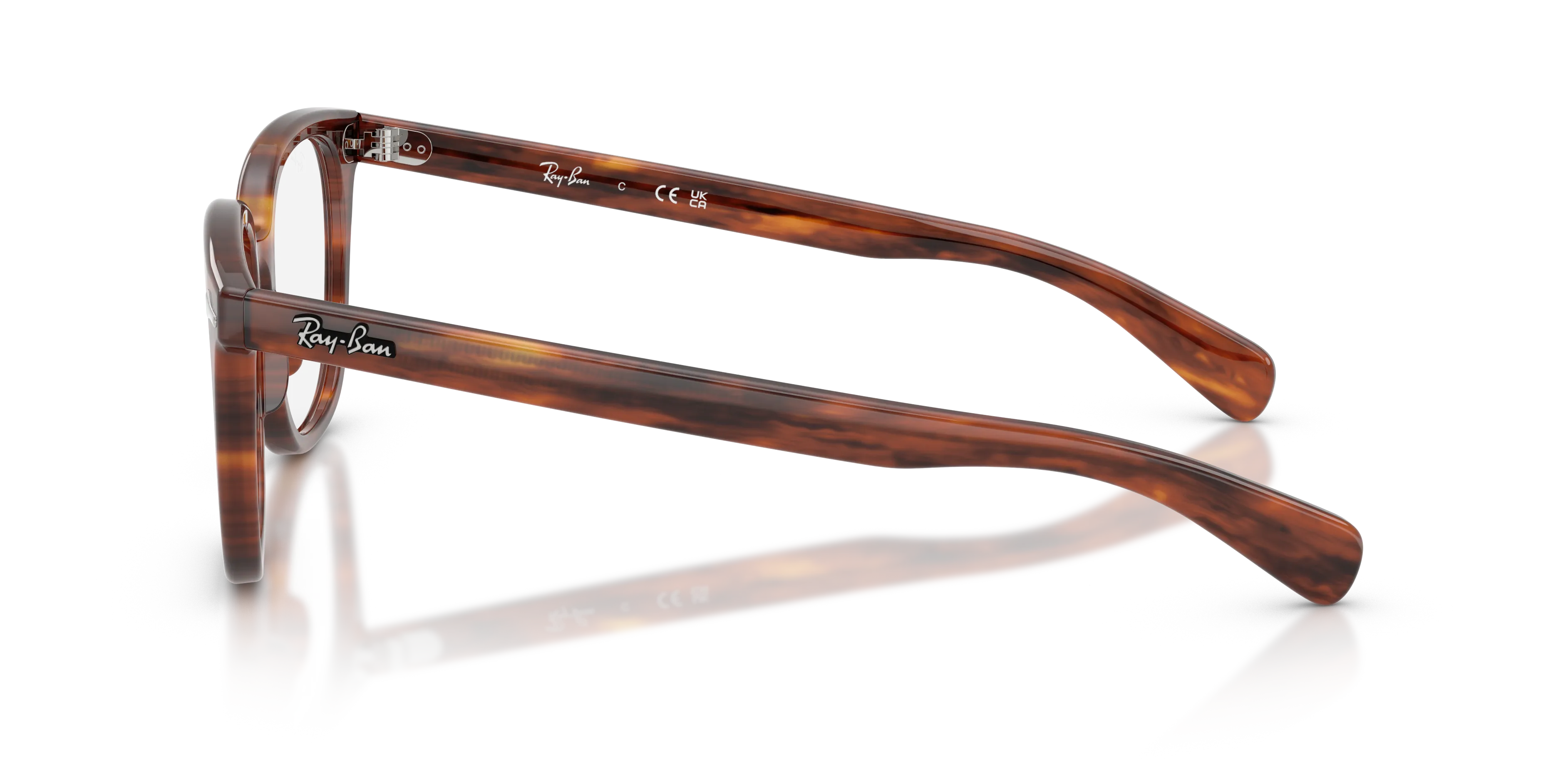 Ray - Ban RX5535 BRUNEL II 2144 Montature da vista Acetato Marrone Squadrata Normale - immagine 4