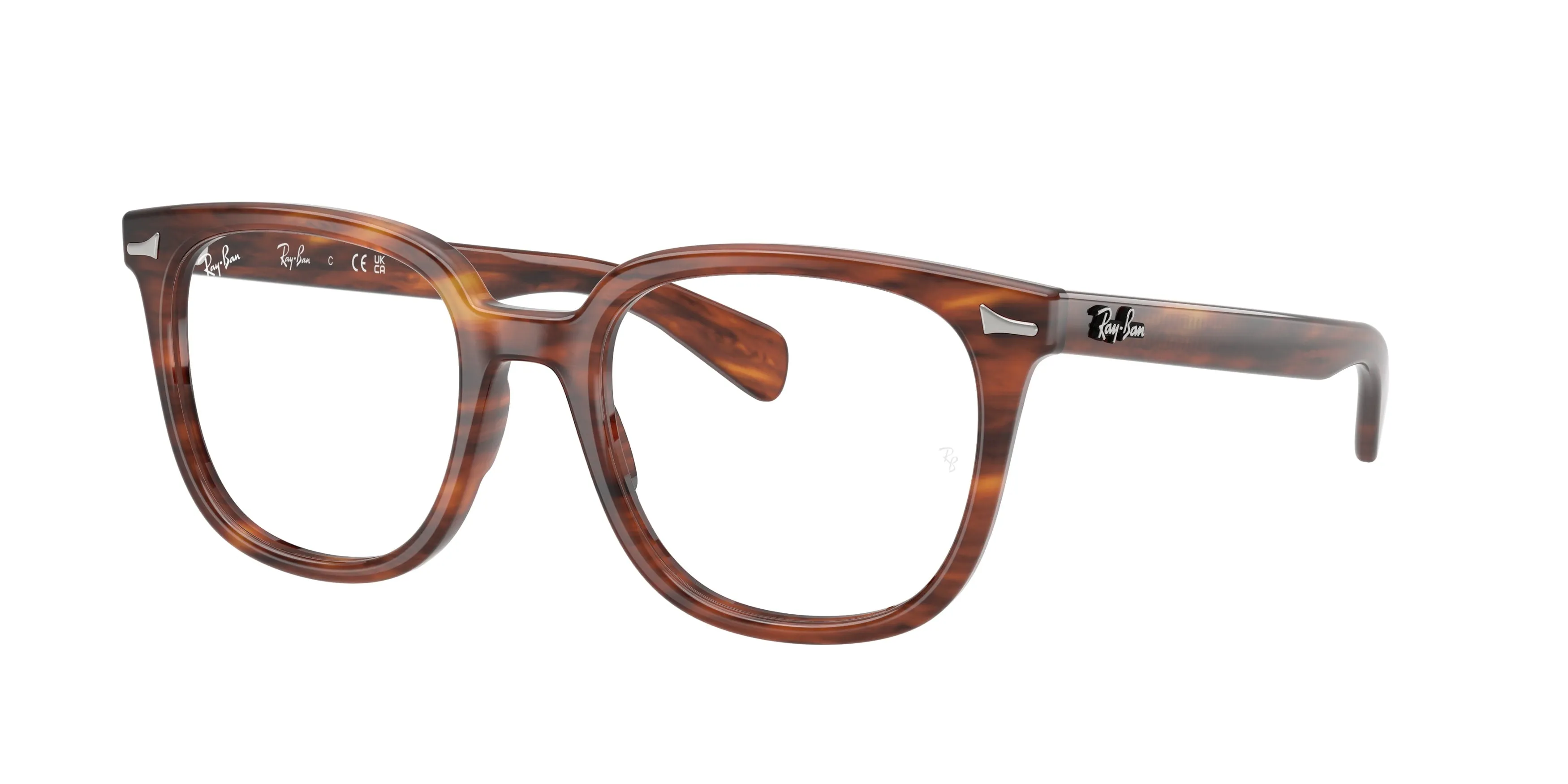 Ray - Ban RX5535 BRUNEL II 2144 Montature da vista Acetato Marrone Squadrata Normale - immagine 1