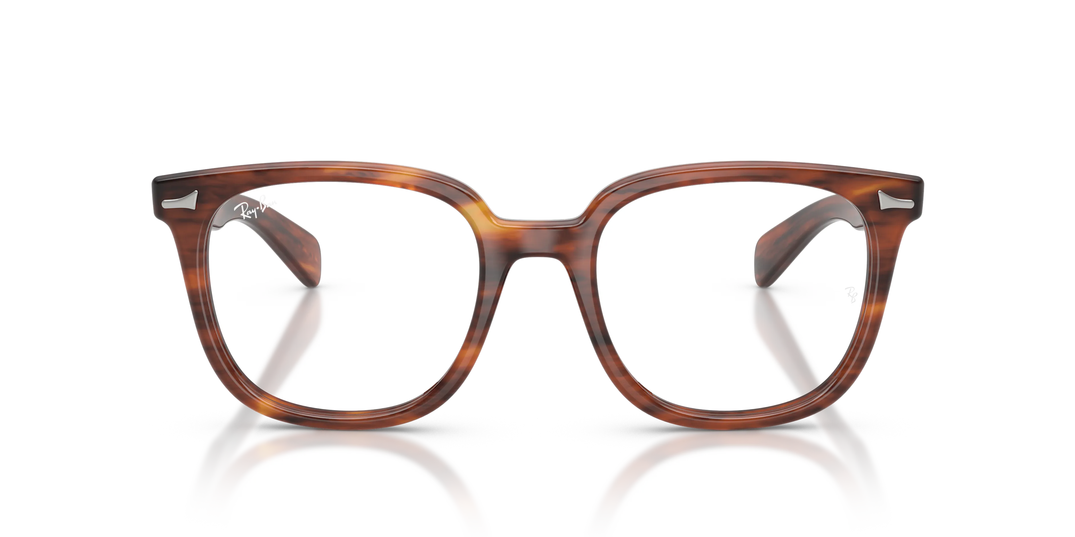 Ray - Ban RX5535 BRUNEL II 2144 Montature da vista Acetato Marrone Squadrata Normale - immagine 3