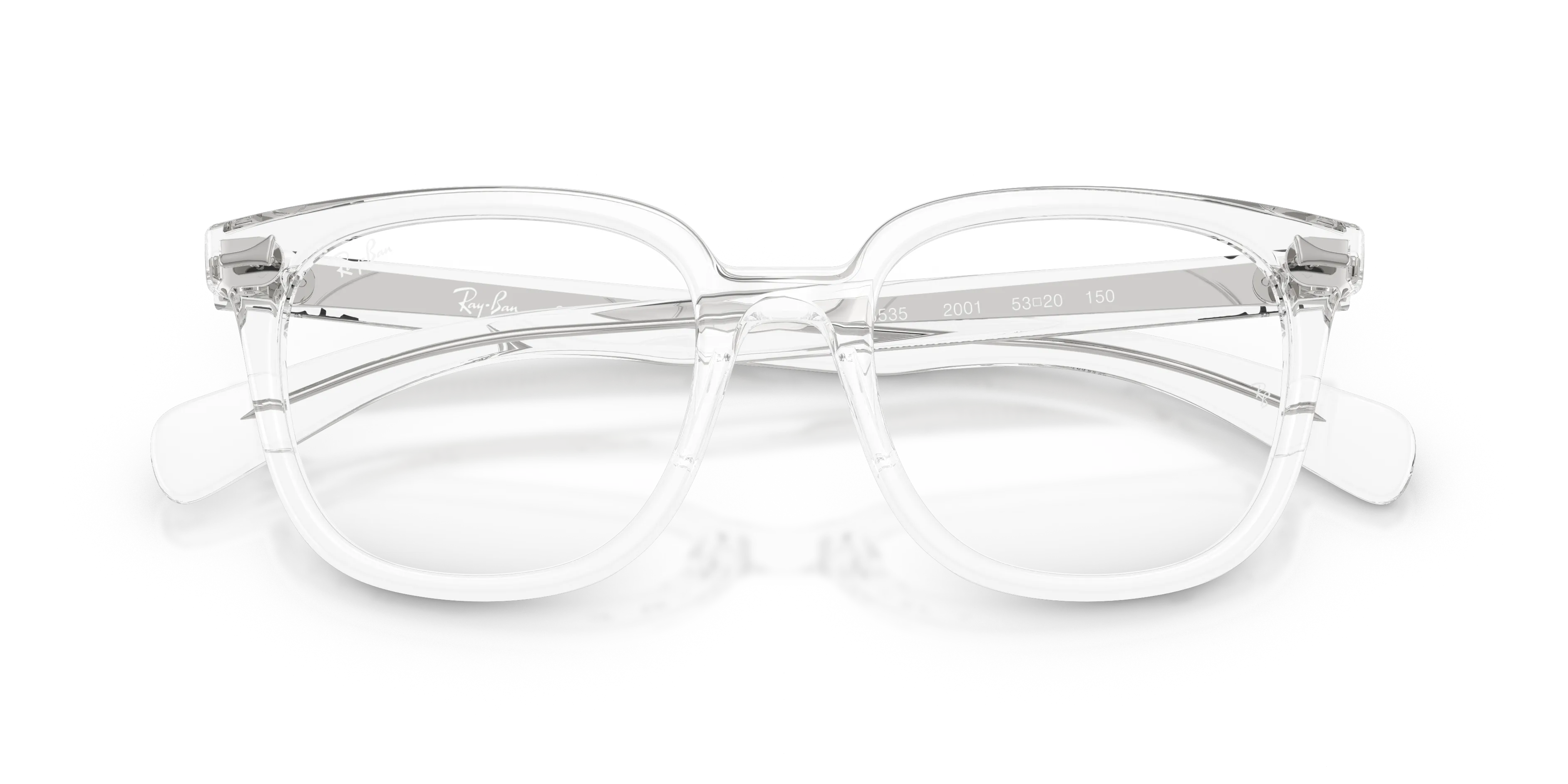Ray - Ban RX5535 BRUNEL II 2001 Montature da vista Acetato Trasparente Squadrata Normale - immagine 2