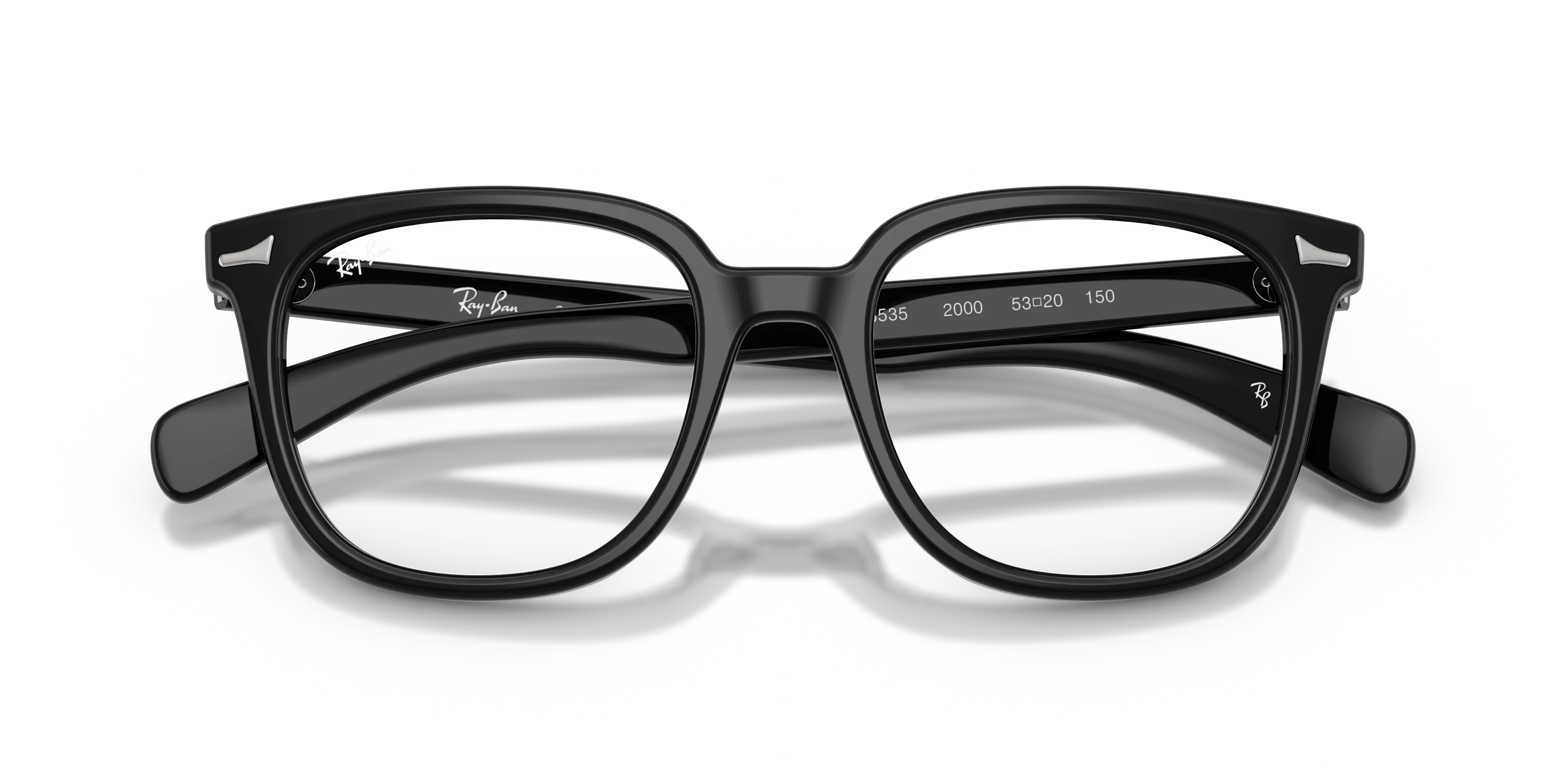 Ray - Ban RX5535 BRUNEL II 2000 Montature da vista Acetato Nero Squadrata Normale - immagine 2