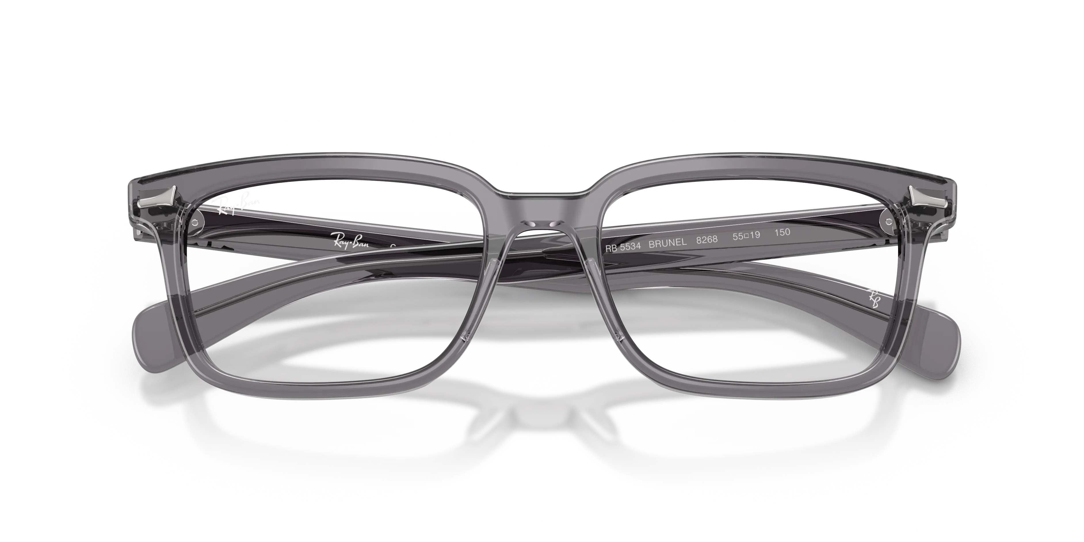 Ray - Ban RX5534 BRUNEL 8268 Montature da vista Acetato Grigio Squadrata Normale - immagine 2