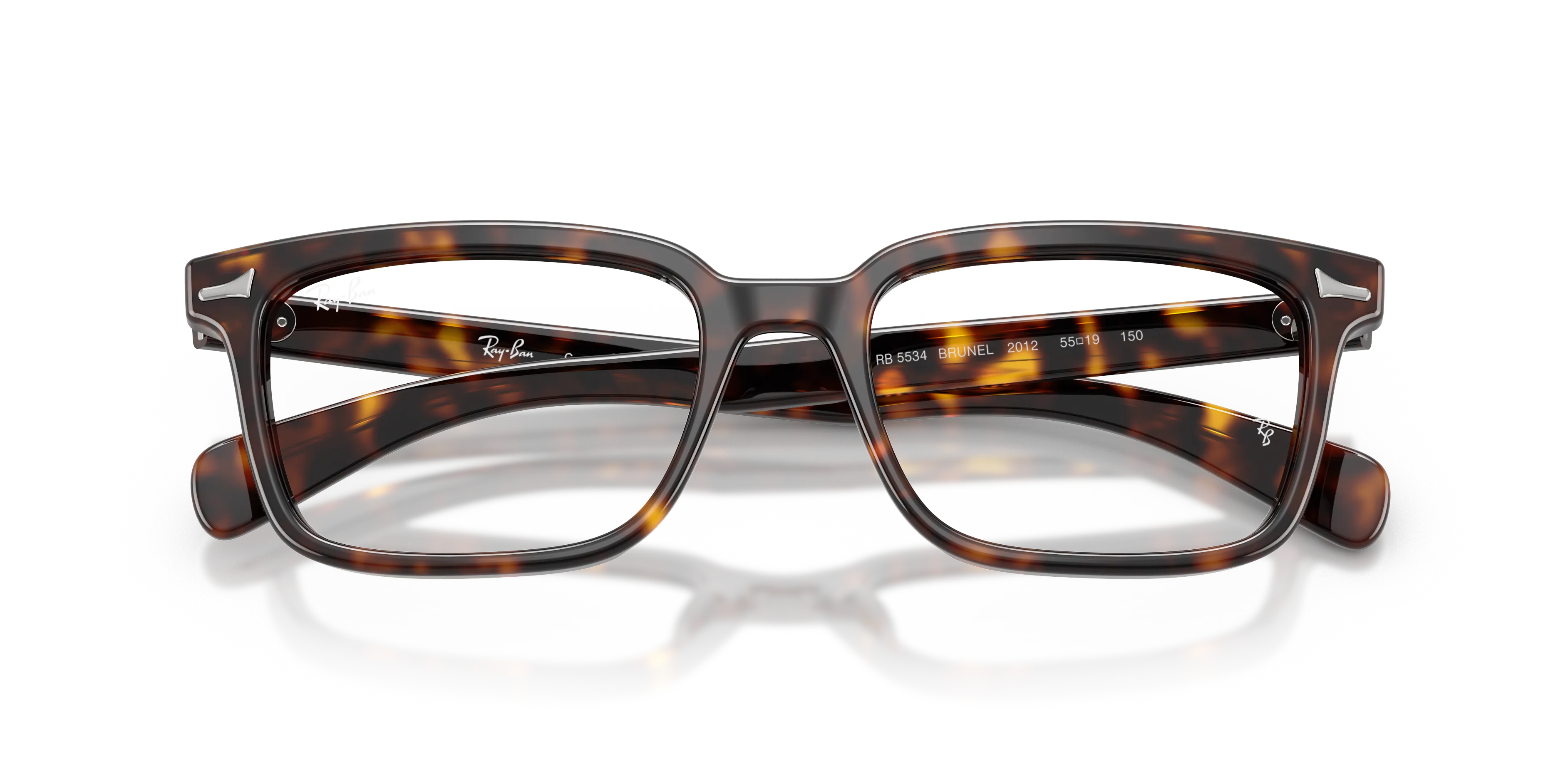 Ray - Ban RX5534 BRUNEL 2012 Montature da vista Acetato Tartaruga Squadrata Normale - immagine 2