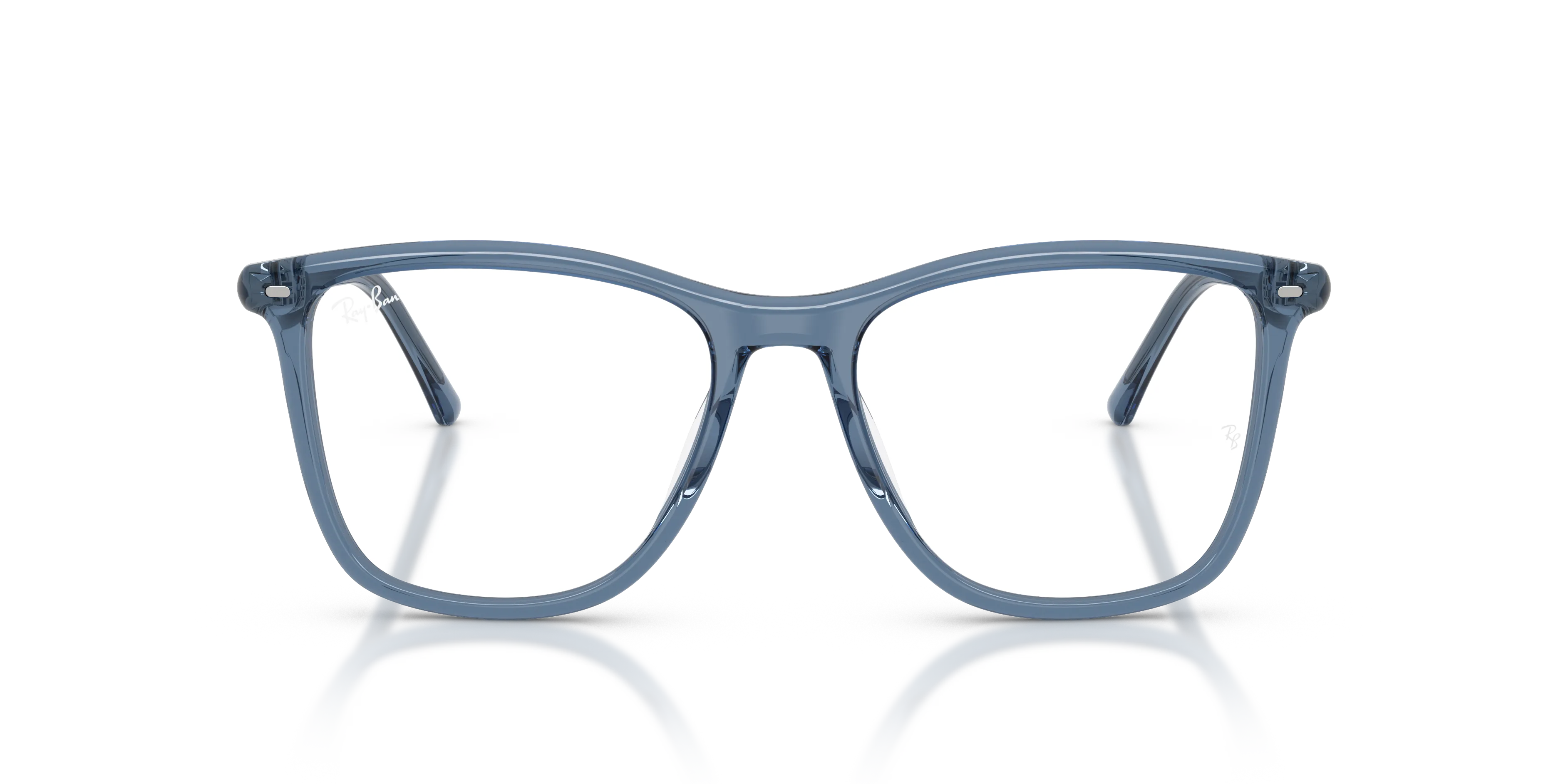 Ray - Ban RX5455 8223 Montature da vista Acetato Blu Squadrata Normale - immagine 3