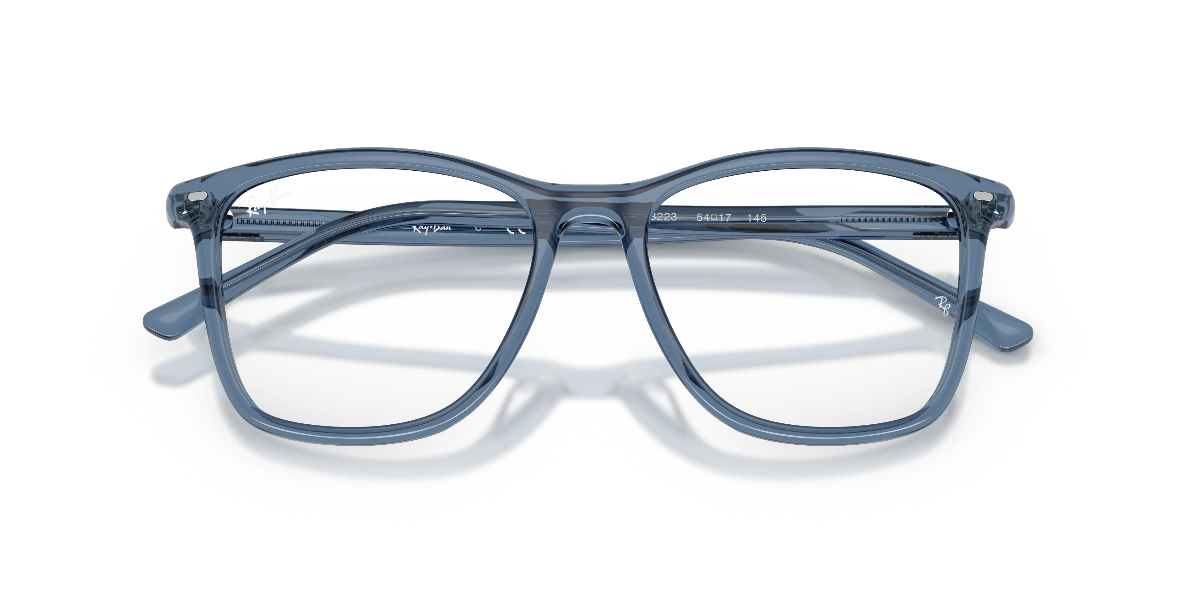 Ray - Ban RX5455 8223 Montature da vista Acetato Blu Squadrata Normale - immagine 2