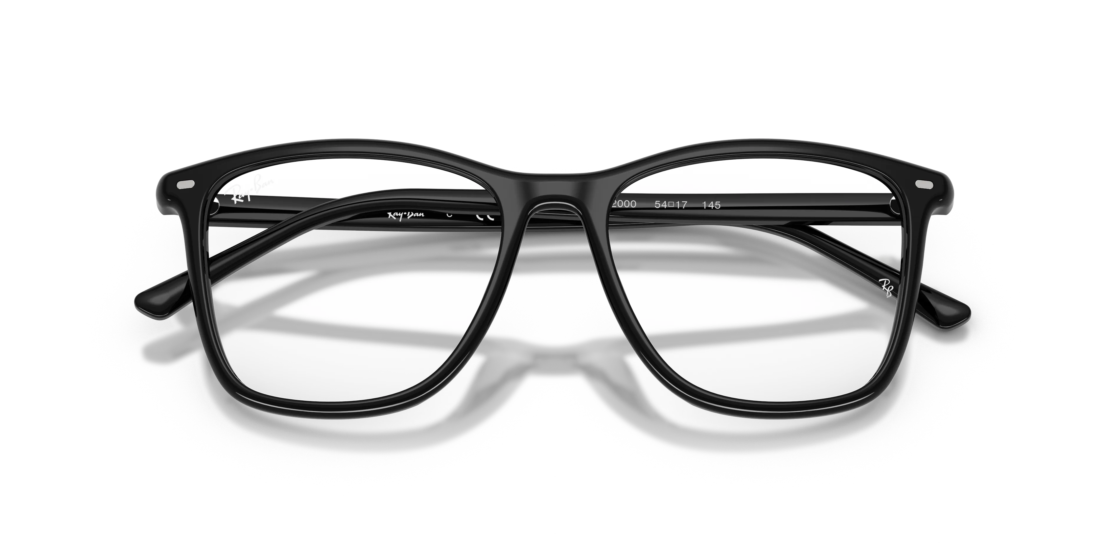 Ray - Ban RX5455 2000 Montature da vista Acetato Nero Squadrata Normale - immagine 2