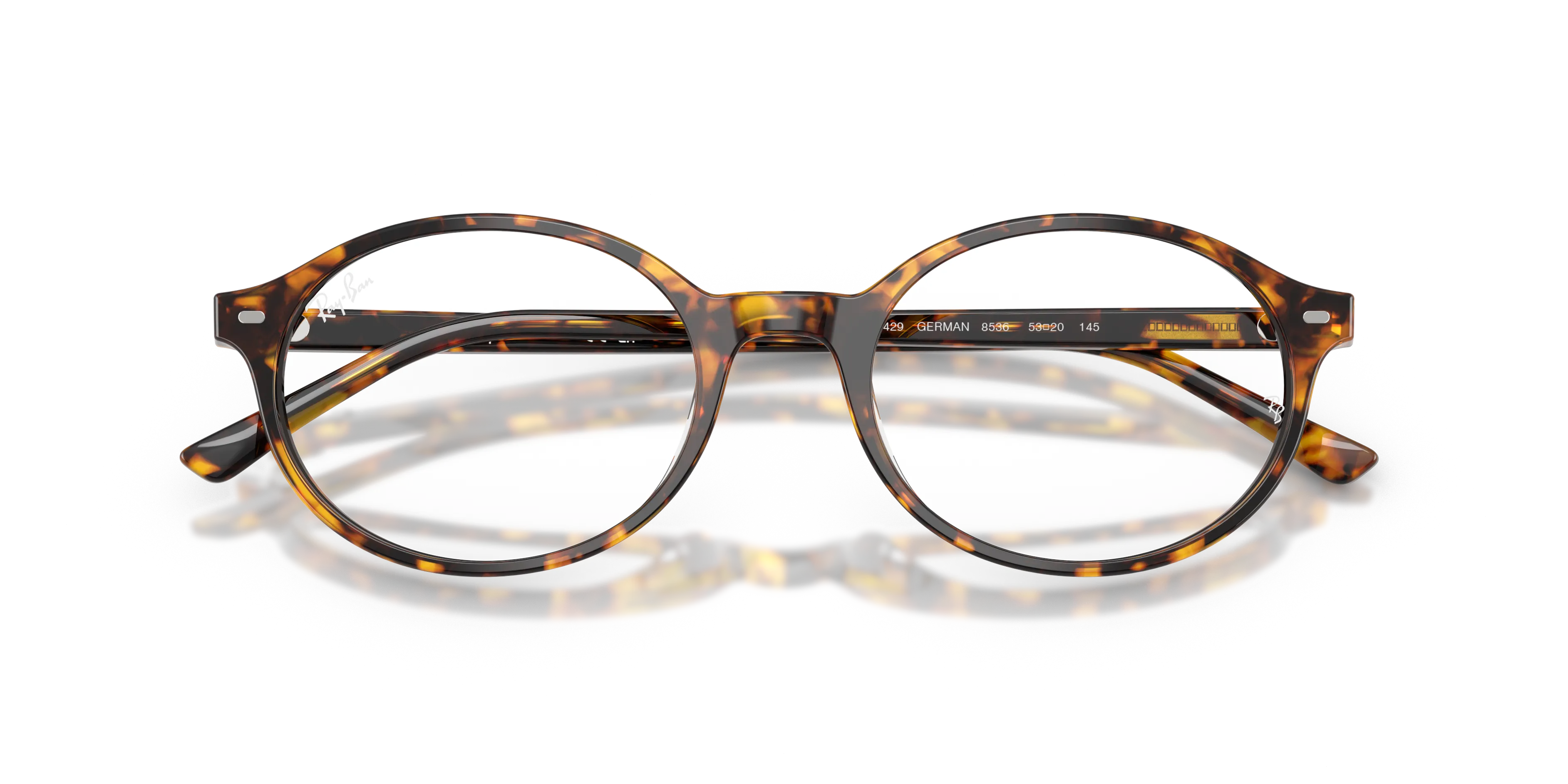 Ray - Ban RX5429 GERMAN 8536 Montature da vista Acetato Tartaruga Rotonda Normale - immagine 2