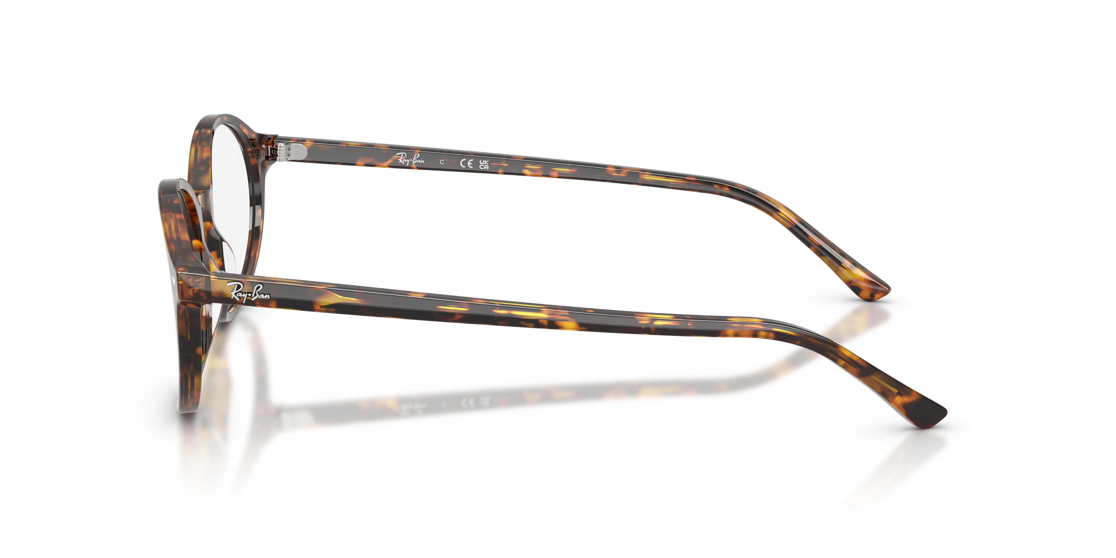 Ray - Ban RX5429 GERMAN 8536 Montature da vista Acetato Tartaruga Rotonda Normale - immagine 4