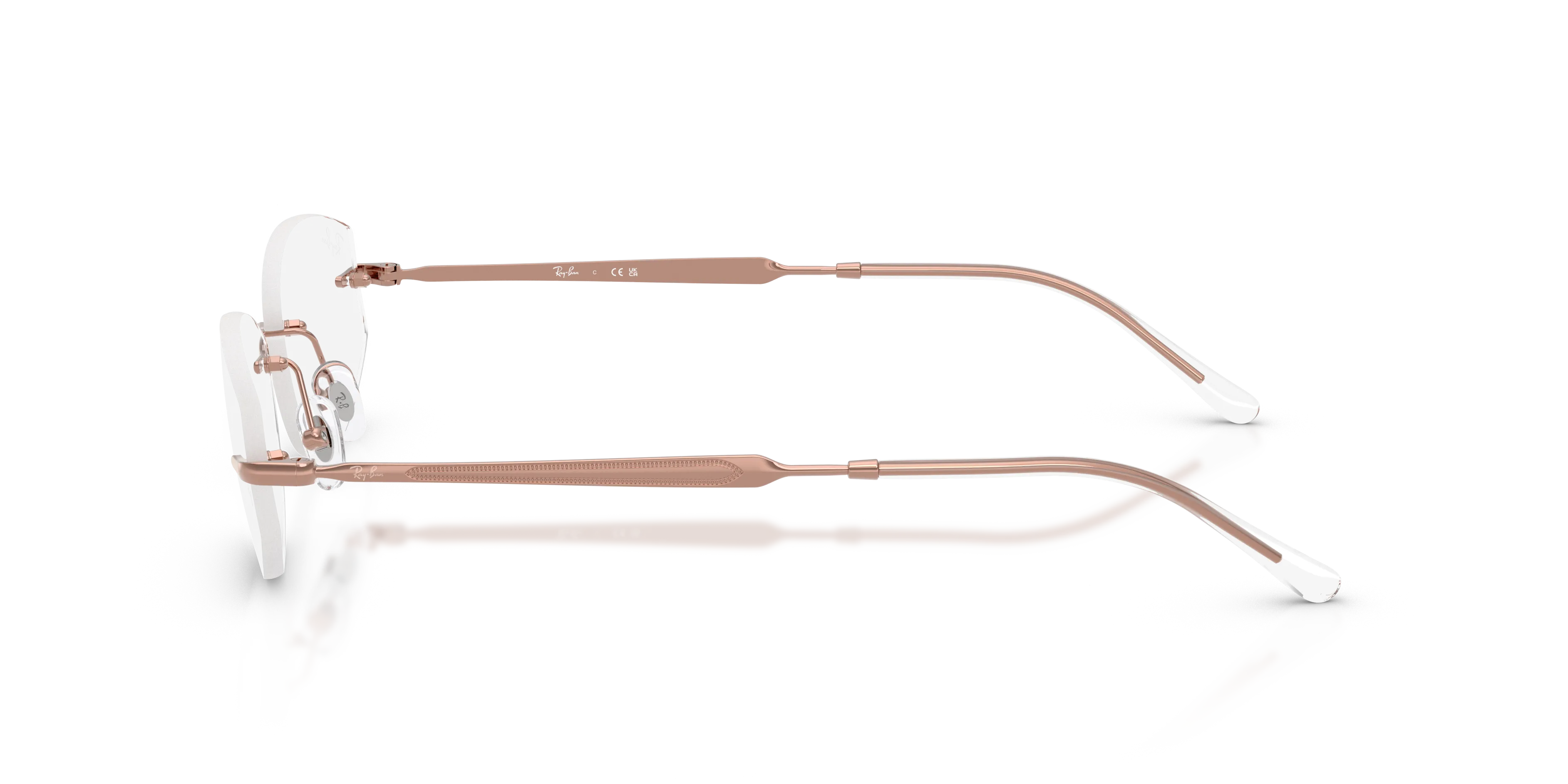 Ray - Ban RX3792V 2943 Montature da vista Metallo Bronzo Trasparente Geometrica Normale - immagine 4
