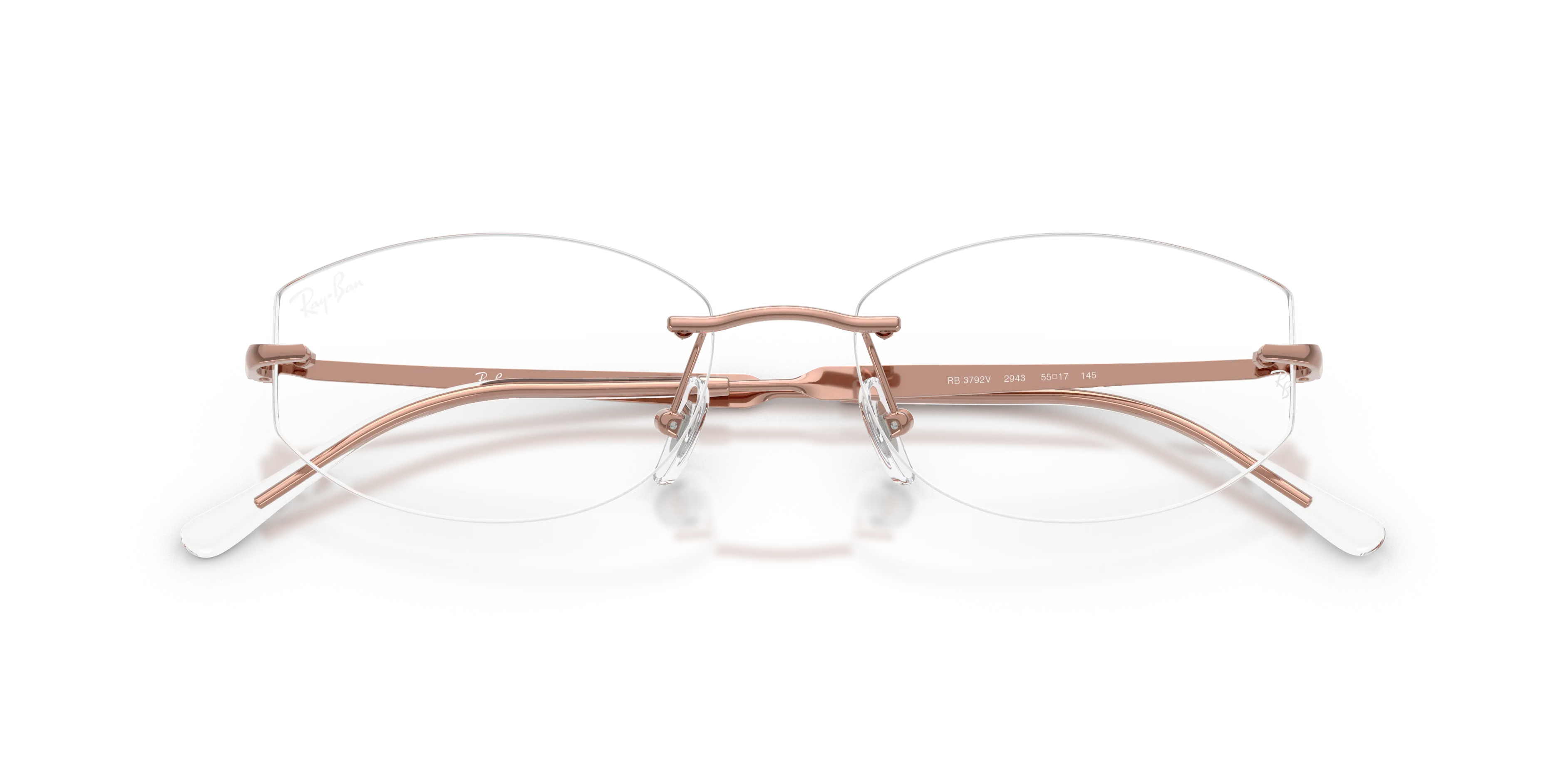 Ray - Ban RX3792V 2943 Montature da vista Metallo Bronzo Trasparente Geometrica Normale - immagine 2