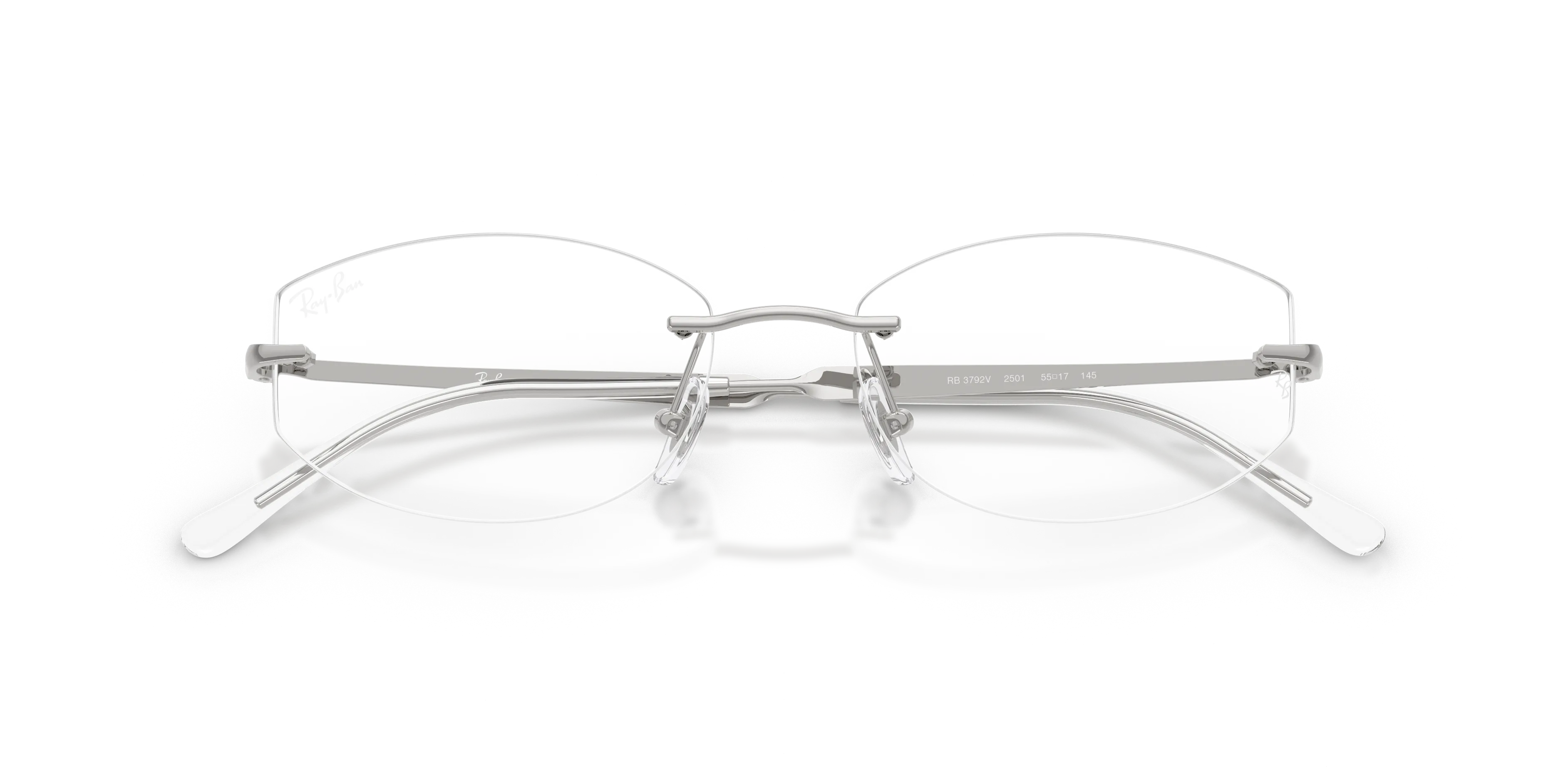 Ray - Ban RX3792V 2501 Montature da vista Metallo Argento Trasparente Geometrica Normale - immagine 2