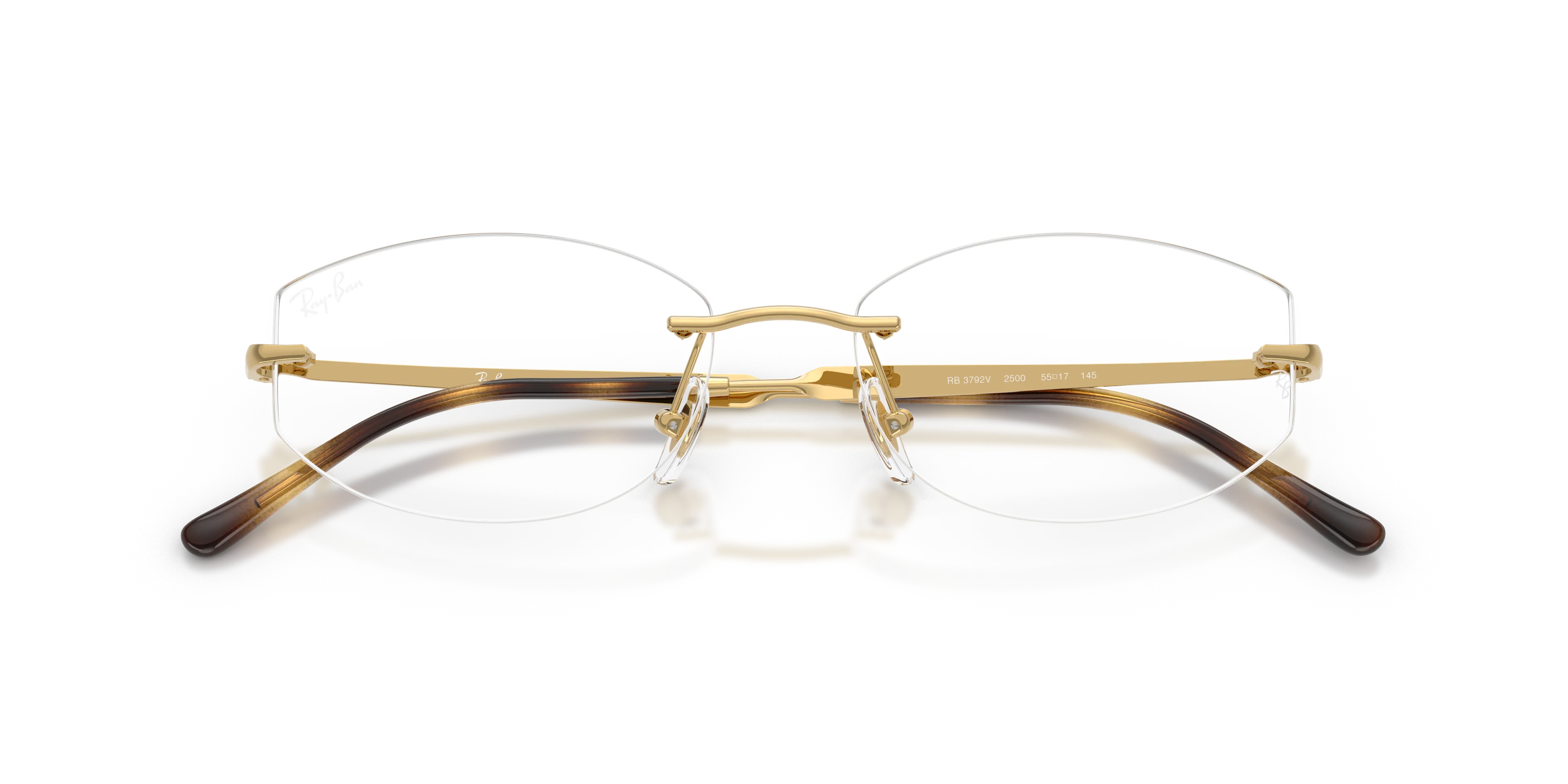 Ray - Ban RX3792V 2500 Montature da vista Metallo Oro Trasparente Geometrica Normale - immagine 2
