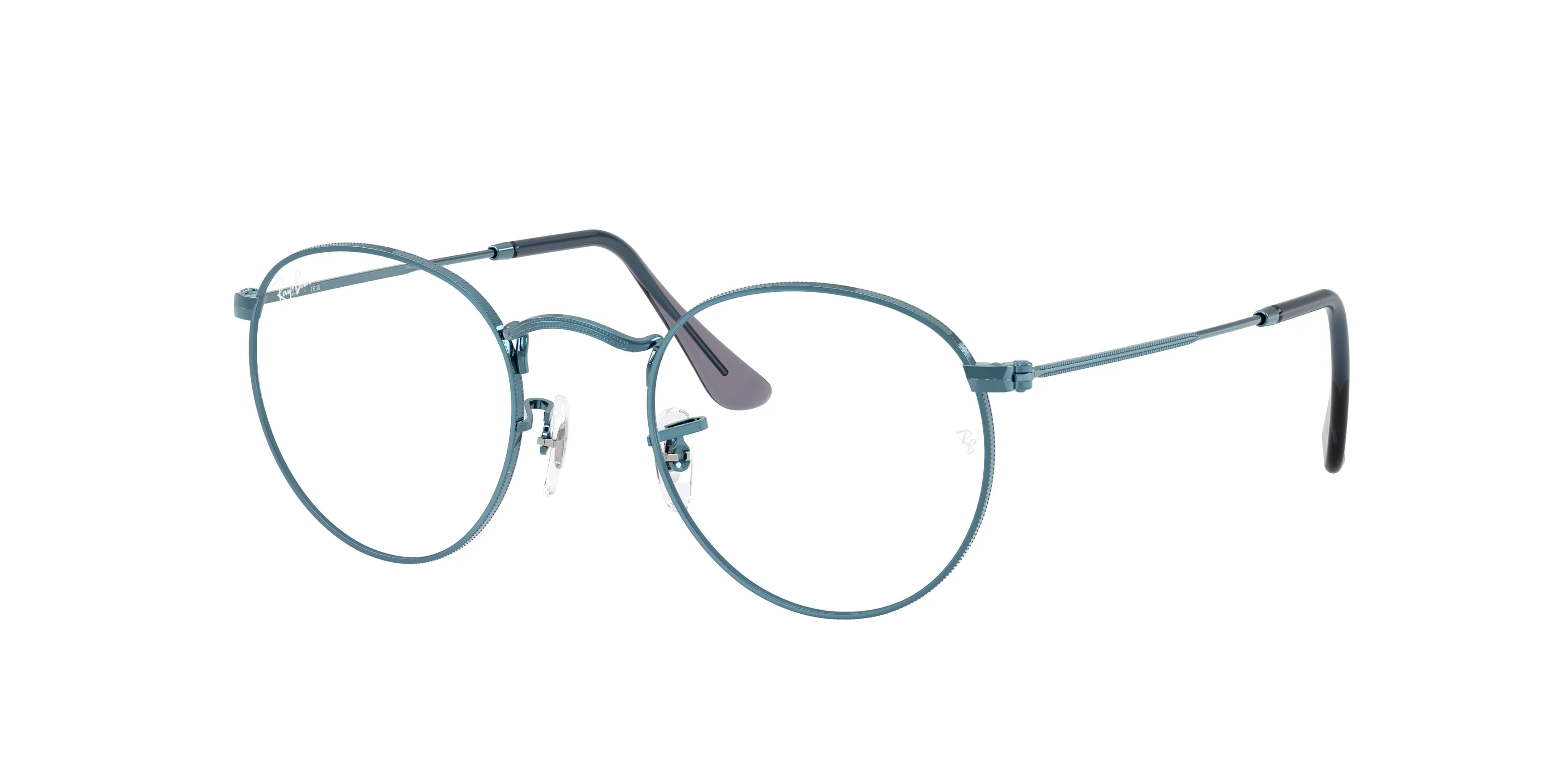 Ray - Ban RX3447V ROUND METAL 3224 Montature da vista Metallo Blu Trasparente Rotonda Normale - immagine 1