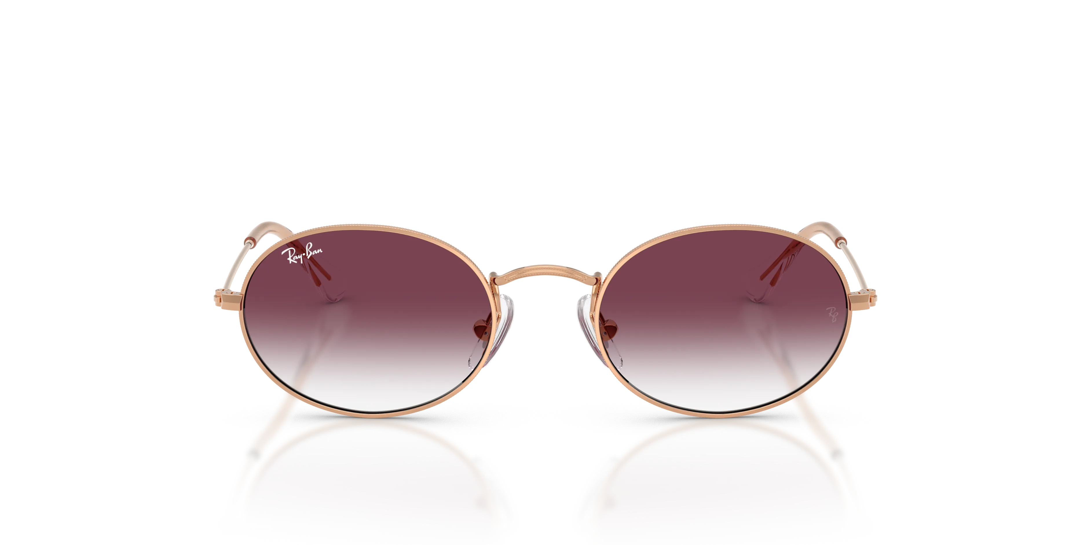 Ray - Ban RJ9645S 291/8H Occhiali da sole bambino Metallo Oro Viola Rotonda Normale Sfumato - immagine 3