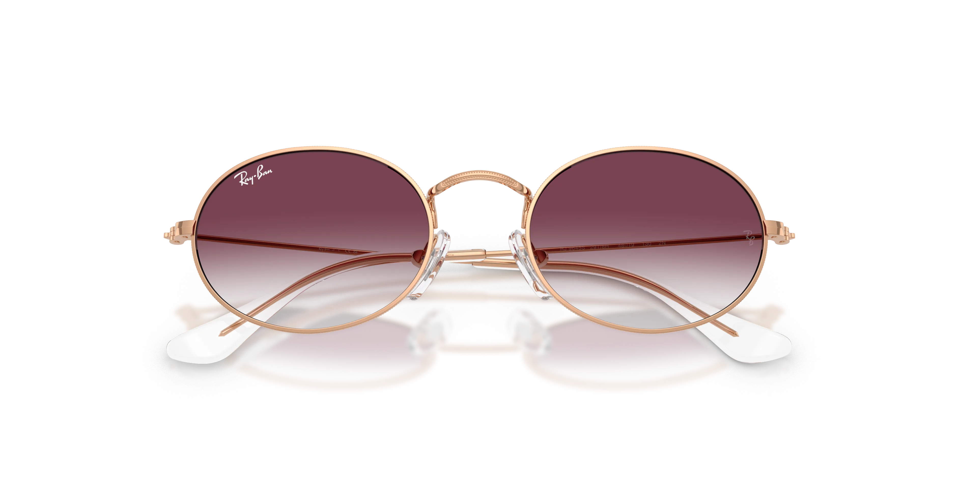 Ray - Ban RJ9645S 291/8H Occhiali da sole bambino Metallo Oro Viola Rotonda Normale Sfumato - immagine 2