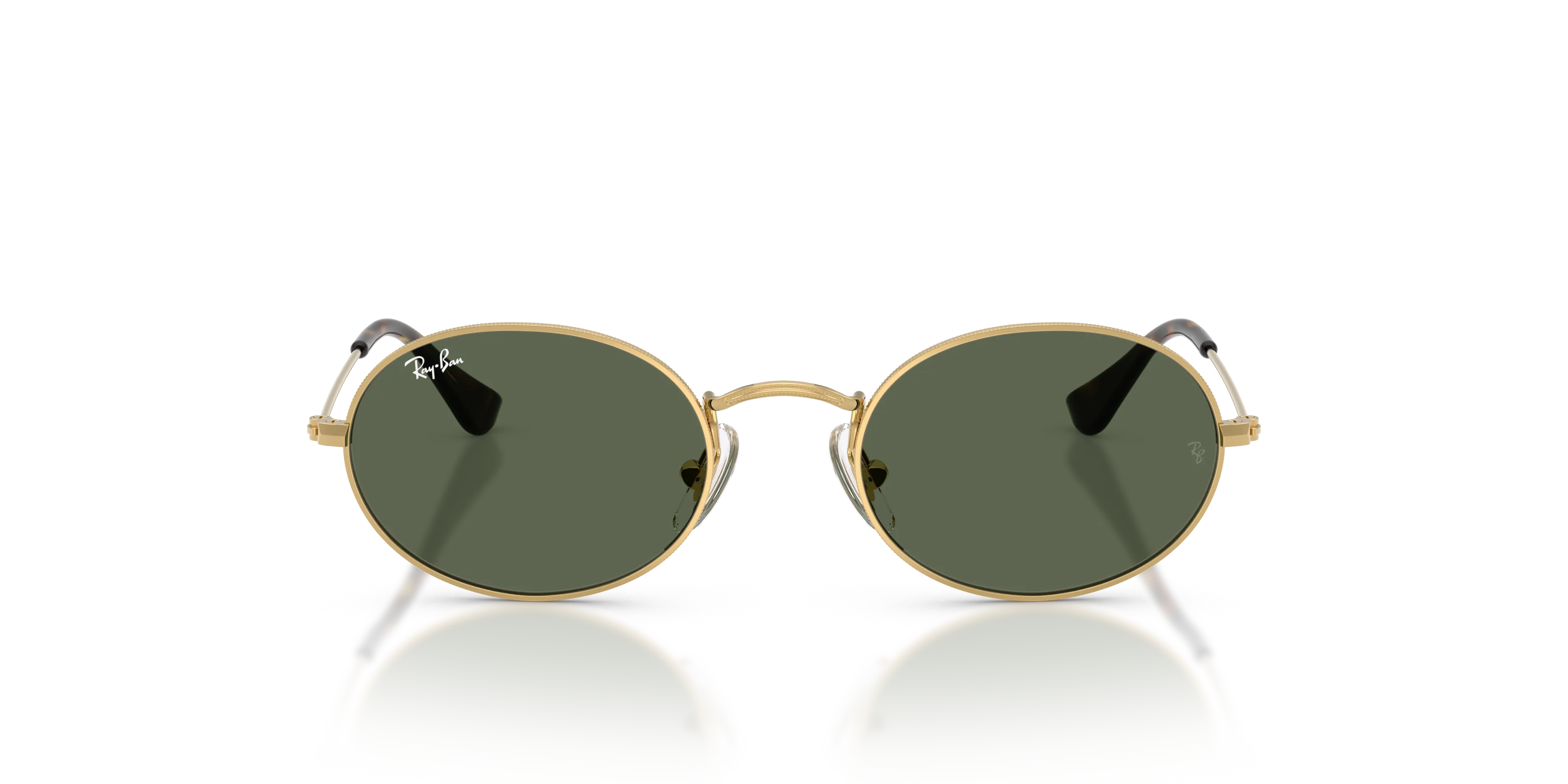 Ray - Ban RJ9645S 223/71 Occhiali da sole bambino Metallo Oro Verde Rotonda Normale - immagine 3